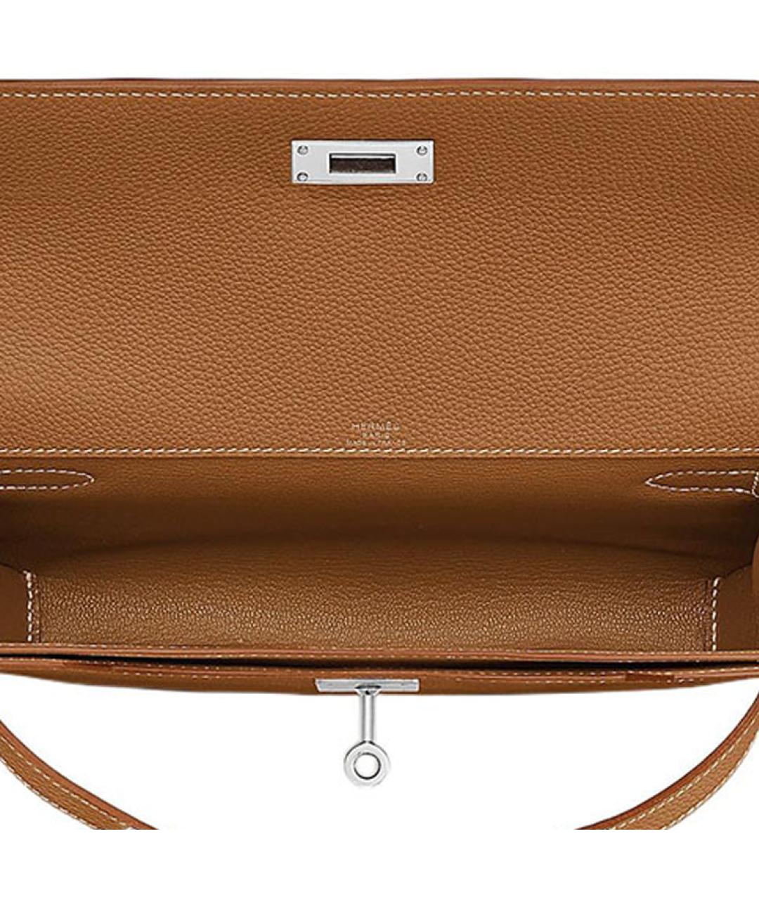 HERMES Коричневая кожаная папка для документов, фото 4