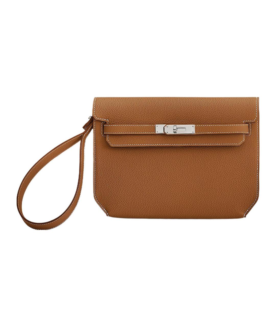 HERMES Коричневая кожаная папка для документов, фото 1