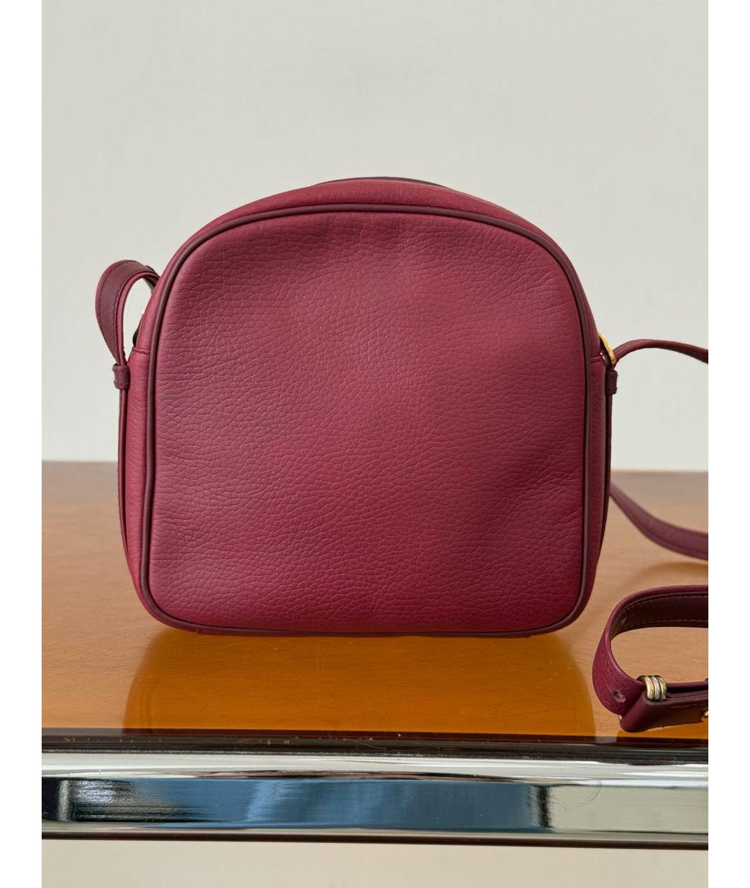 CARTIER Бордовая кожаная сумка через плечо, фото 4