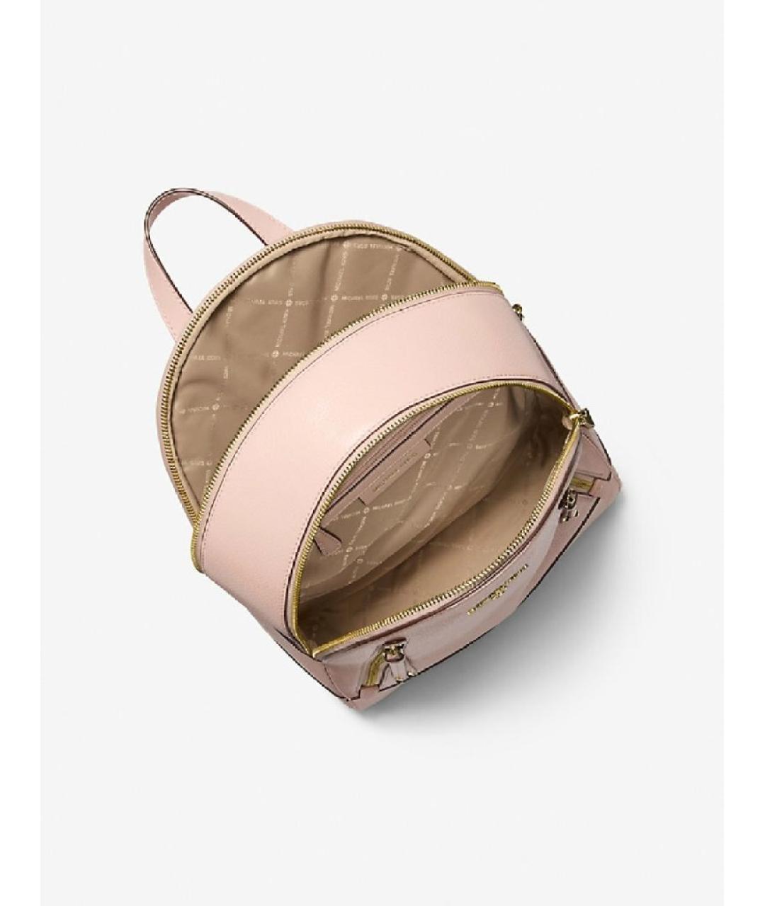 MICHAEL KORS Розовый кожаный рюкзак, фото 3