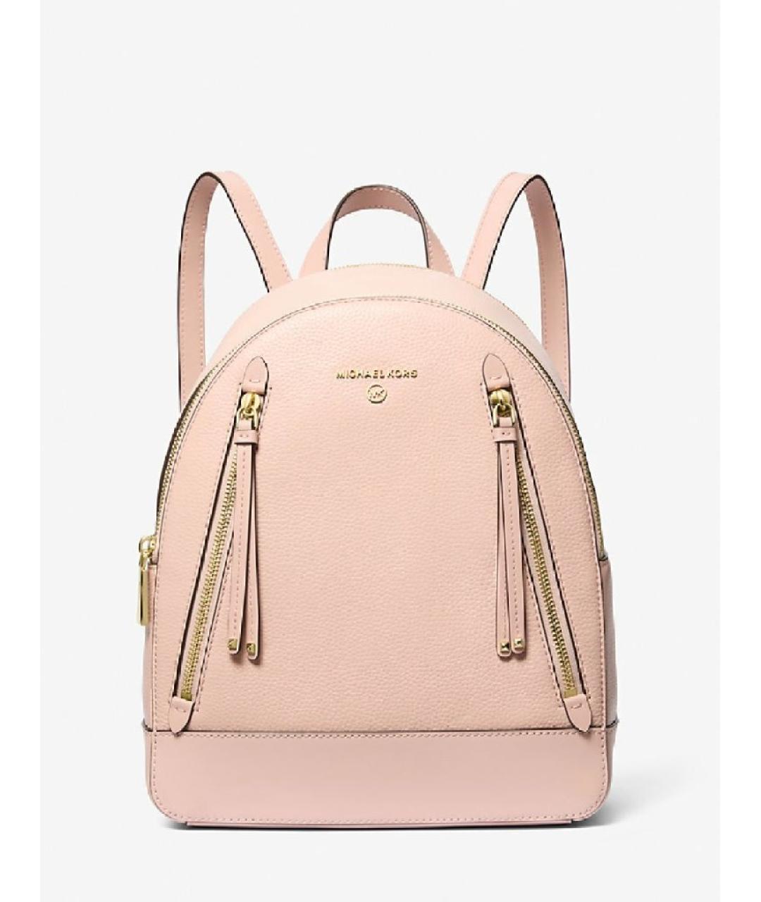 MICHAEL KORS Розовый кожаный рюкзак, фото 6