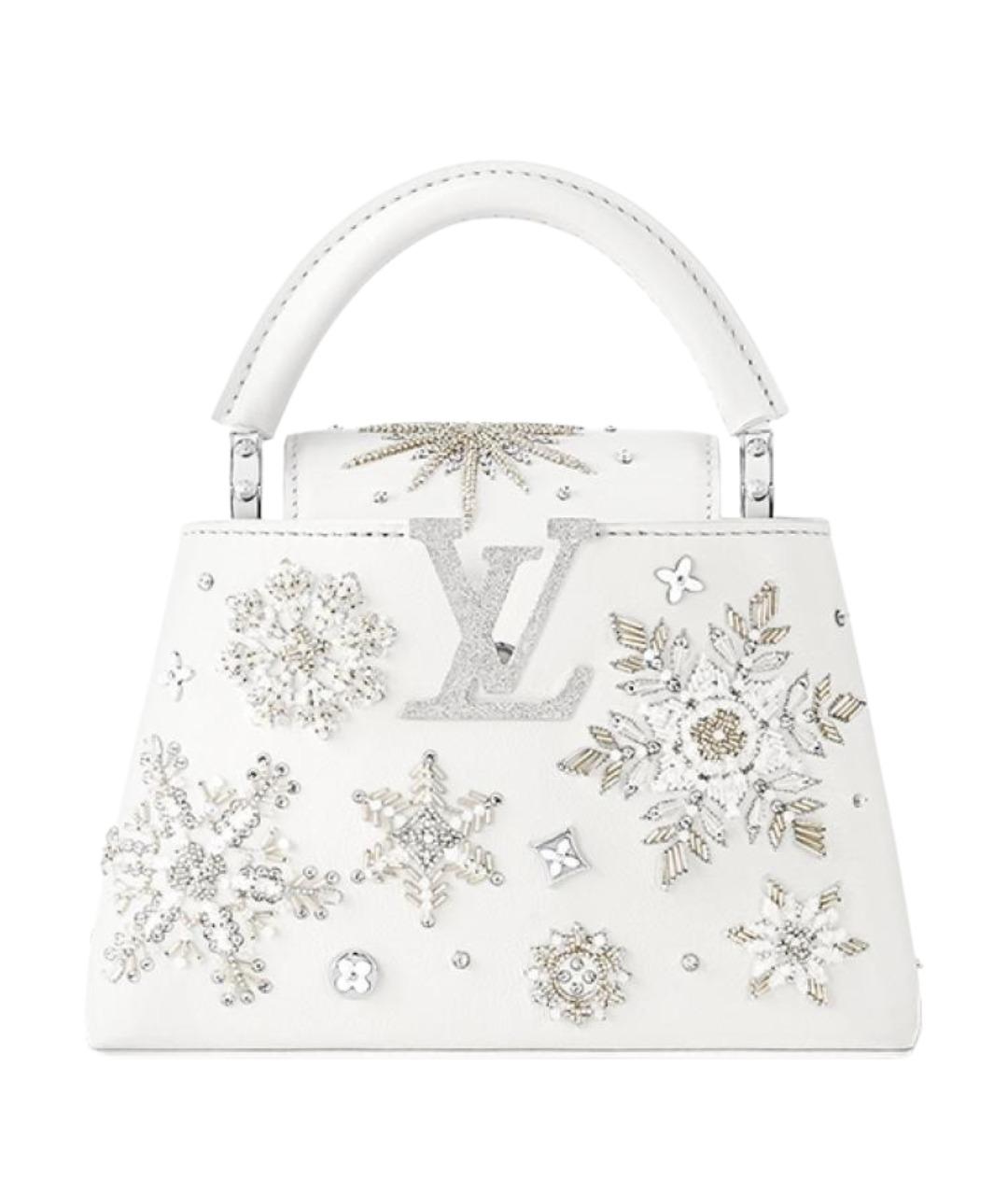 LOUIS VUITTON Белая кожаная сумка через плечо, фото 1