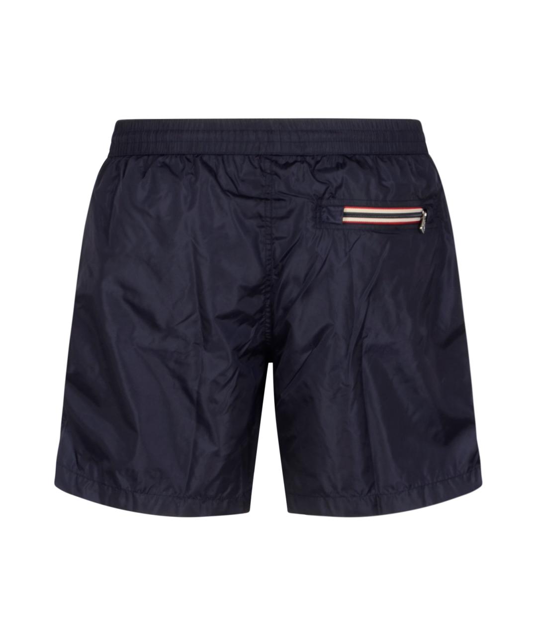 MONCLER Синие полиамидовые шорты, фото 2