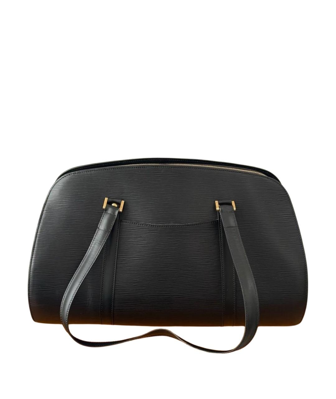 LOUIS VUITTON Черная кожаная сумка тоут, фото 1