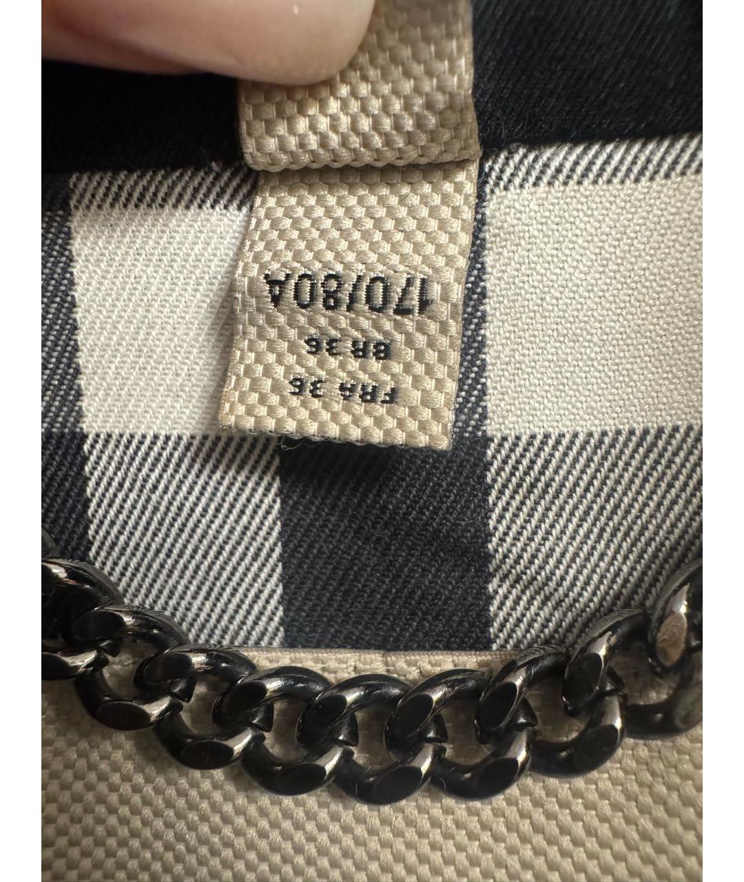 BURBERRY Черный хлопковый тренч/плащ, фото 8