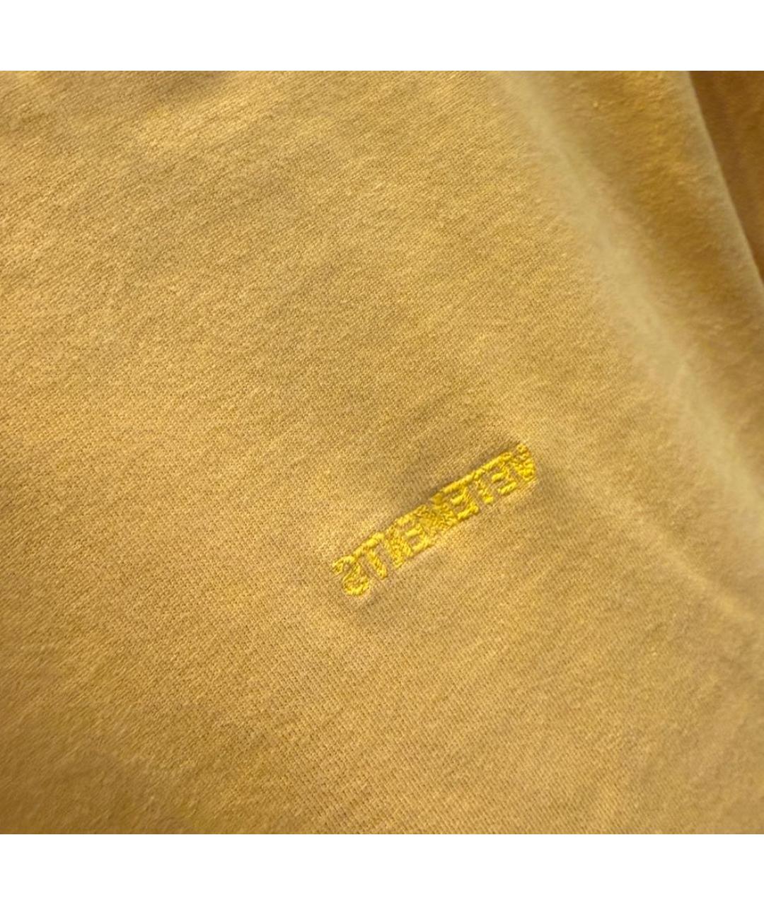 VETEMENTS Горчичная хлопковая футболка, фото 5