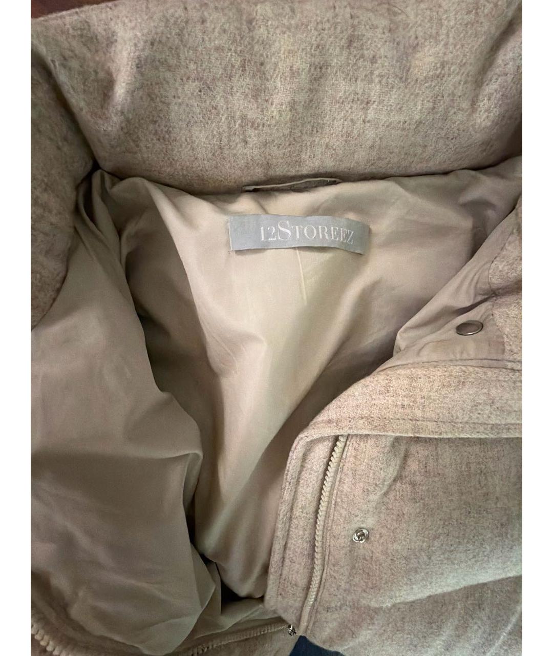 12 STOREEZ Бежевый пуховик, фото 3