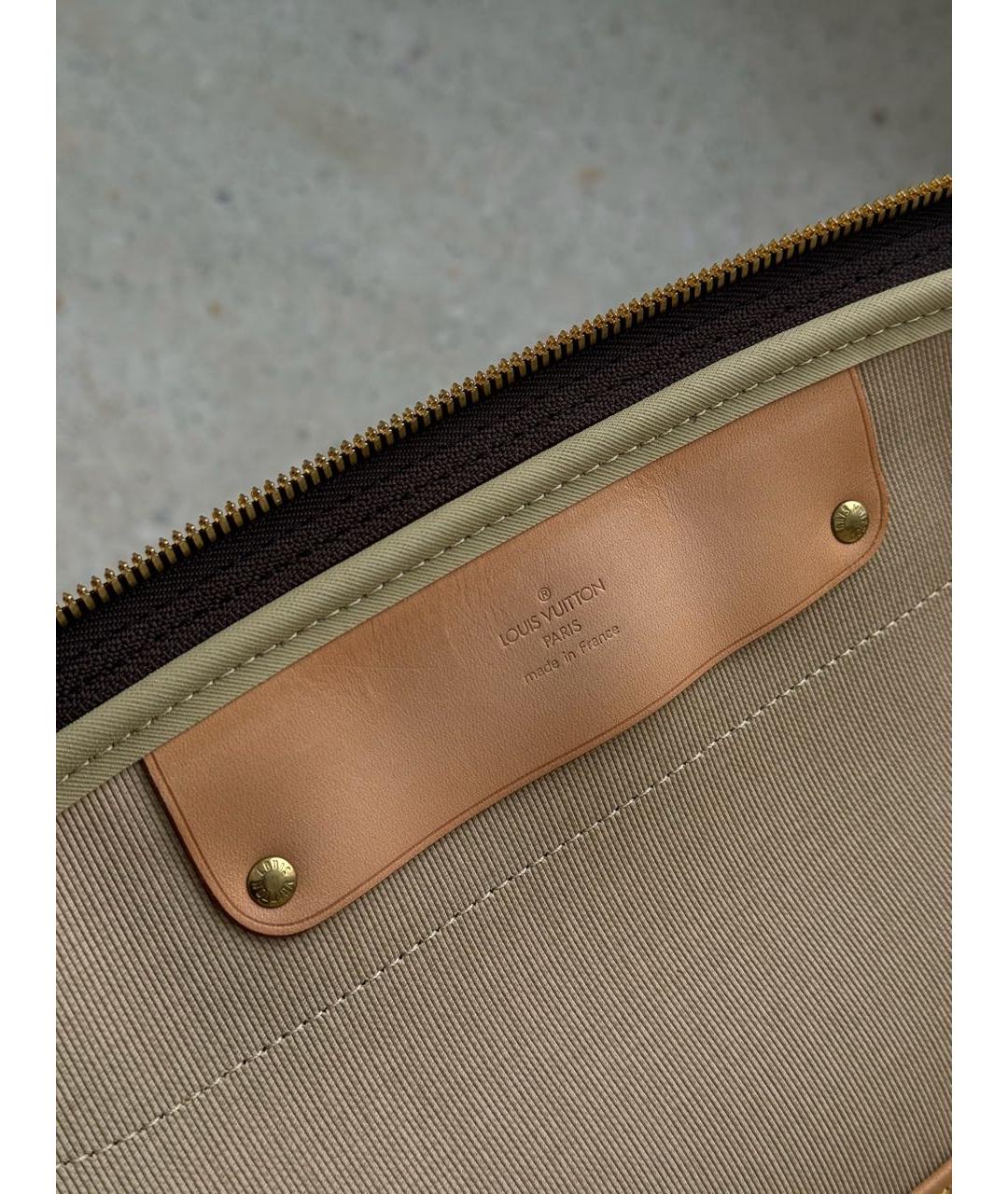 LOUIS VUITTON Коричневая дорожная/спортивная сумка, фото 8