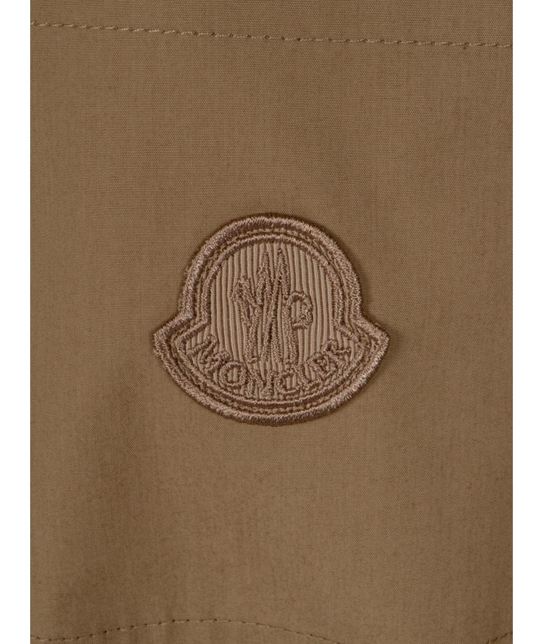 MONCLER Бежевая хлопковая рубашка, фото 3