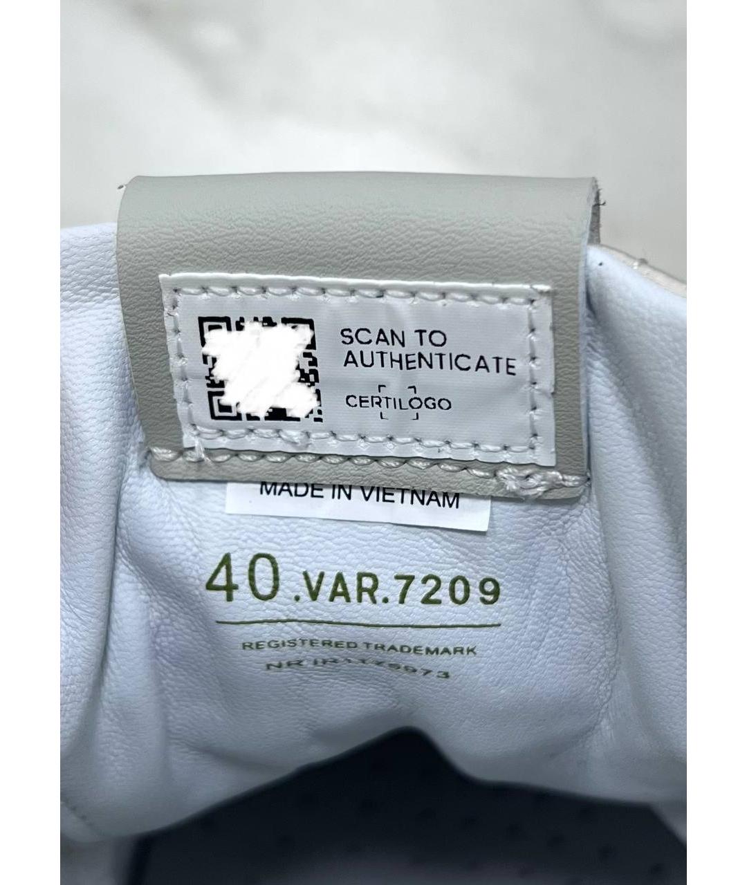 PREMIATA Темно-синие кожаные низкие кроссовки / кеды, фото 4