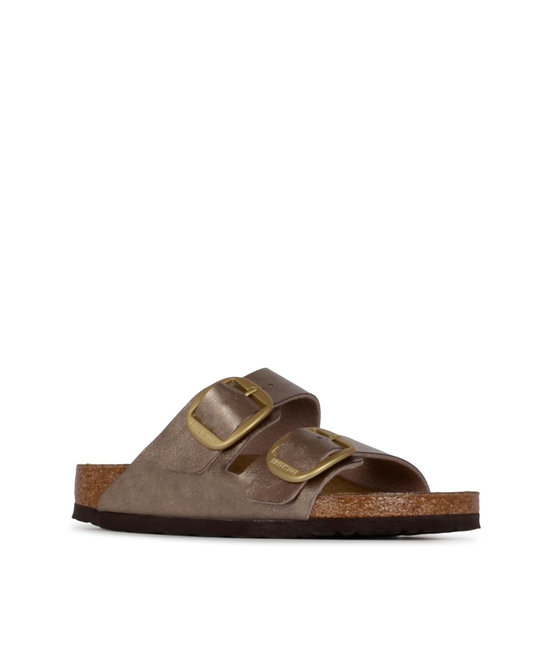 BIRKENSTOCK Бежевые кожаные сандалии, фото 2