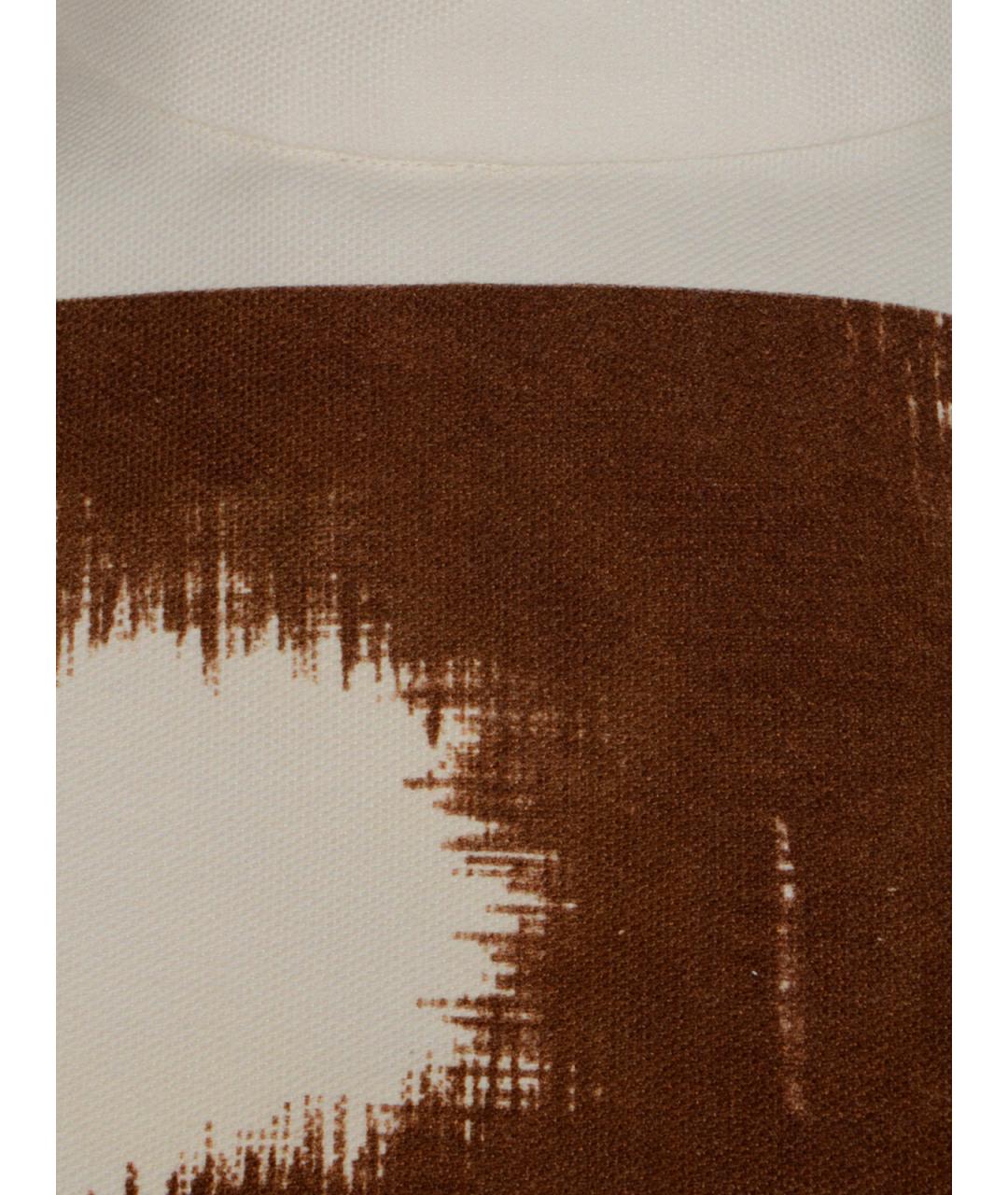 PRADA Коричневое хлопковое коктейльное платье, фото 3