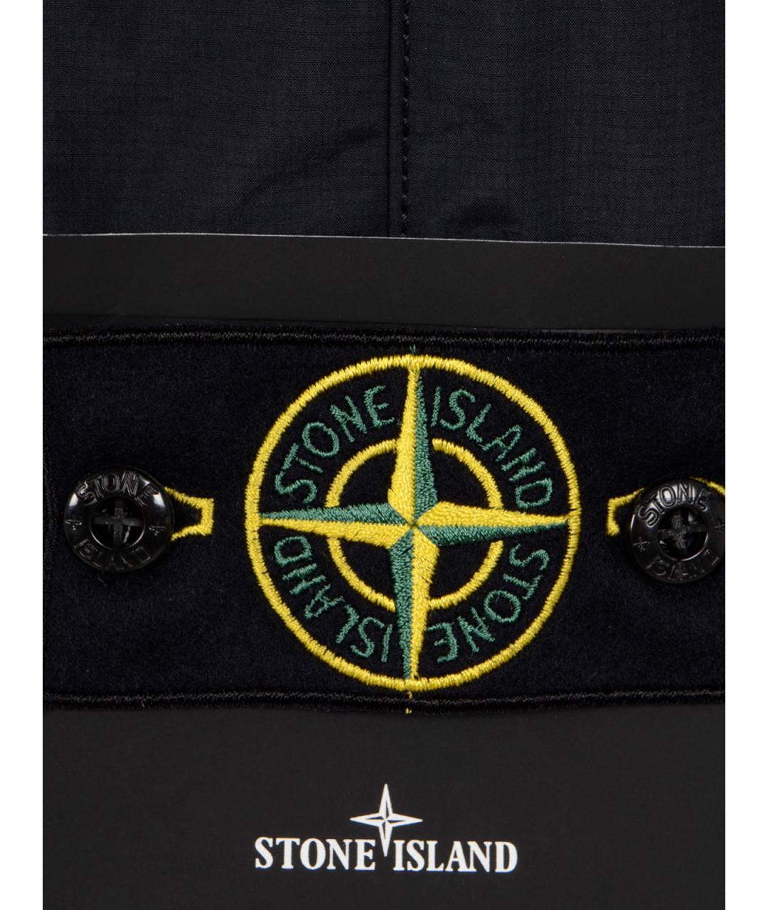 STONE ISLAND Темно-синий полиэстеровый жилет, фото 3