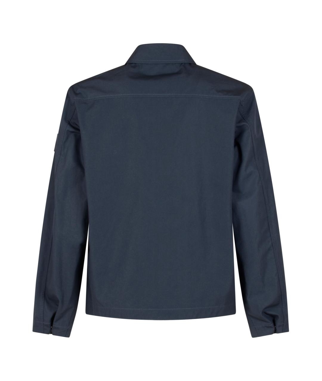 STONE ISLAND Синяя хлопковая кэжуал рубашка, фото 2