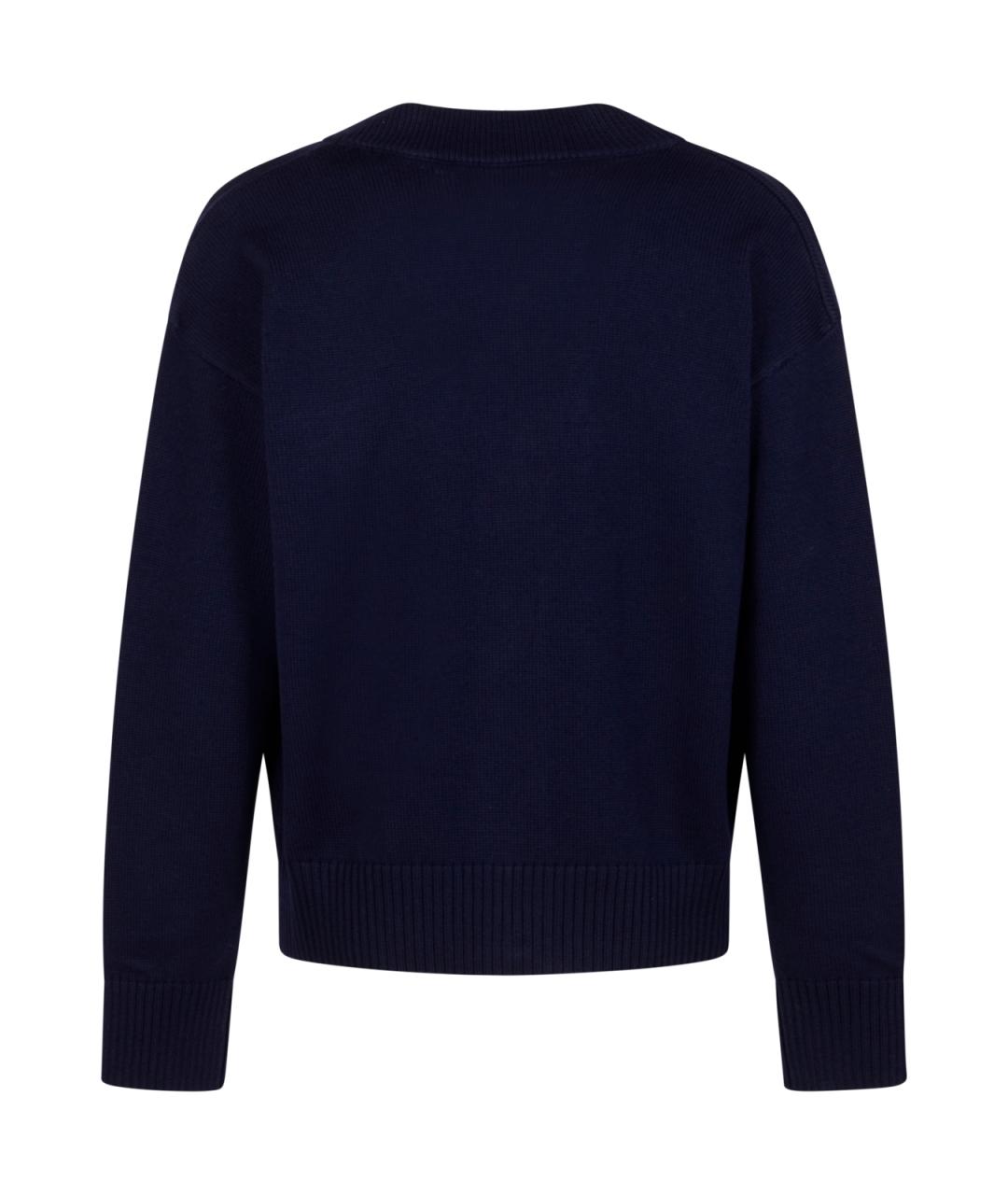 Ami Paris Синий хлопковый кардиган, фото 2