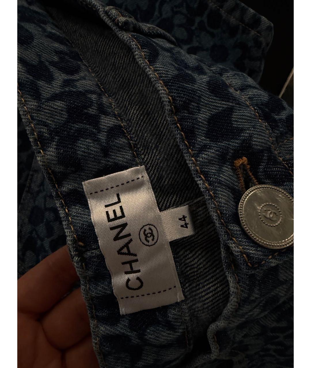 CHANEL Хлопковые прямые джинсы, фото 8