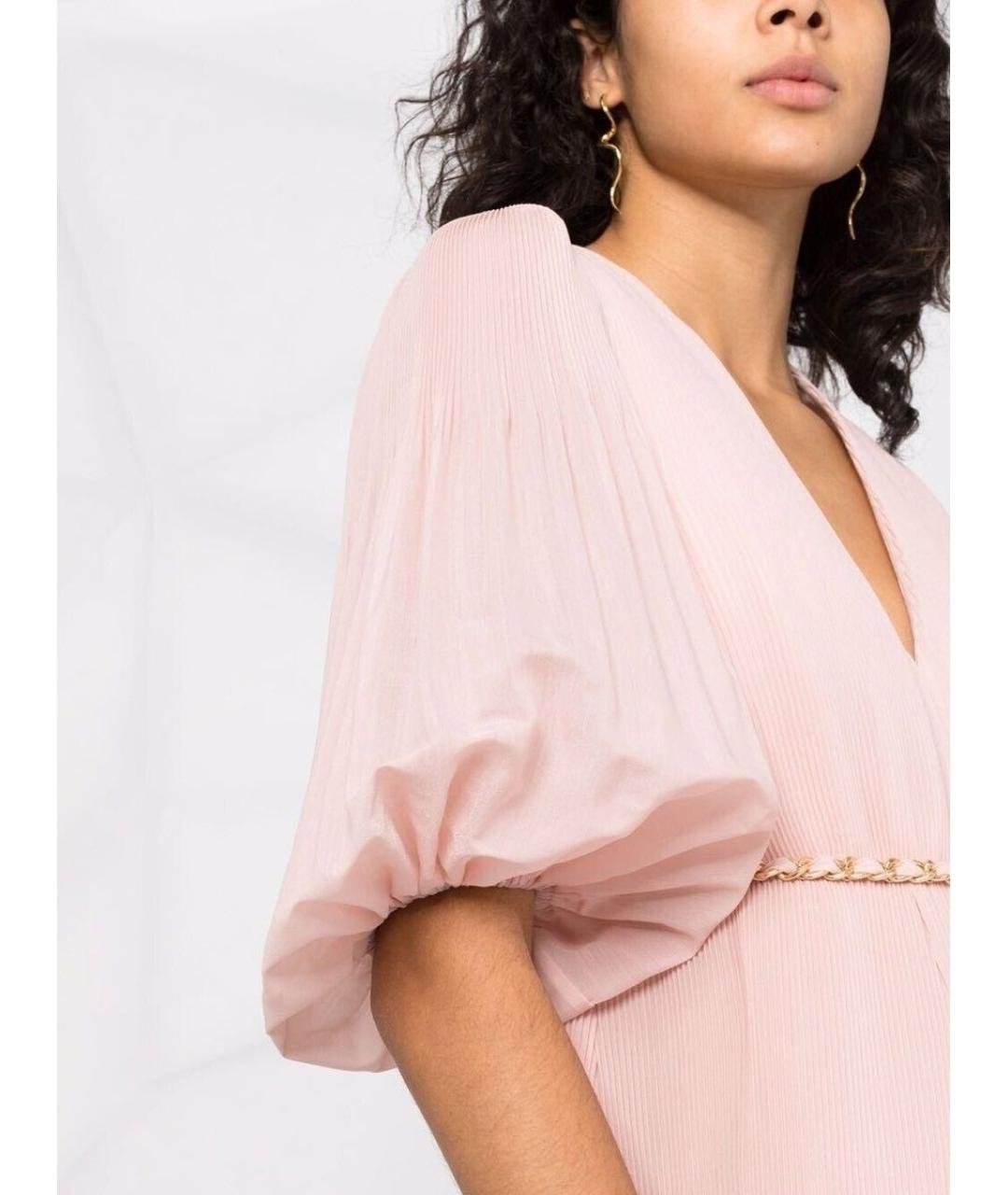 ZIMMERMANN Розовое полиэстеровое повседневное платье, фото 4