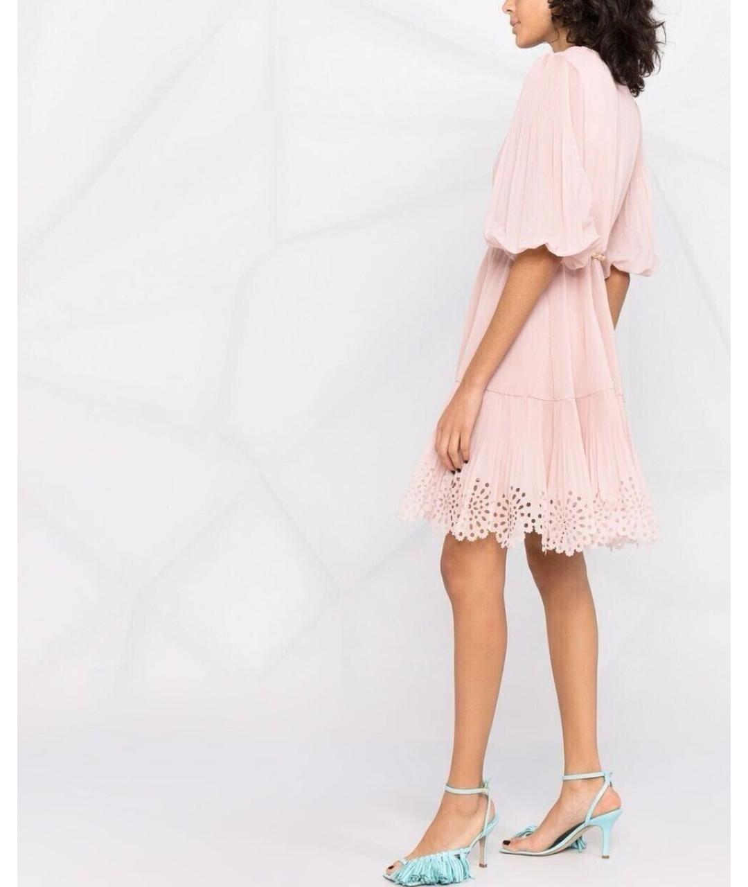ZIMMERMANN Розовое полиэстеровое повседневное платье, фото 5