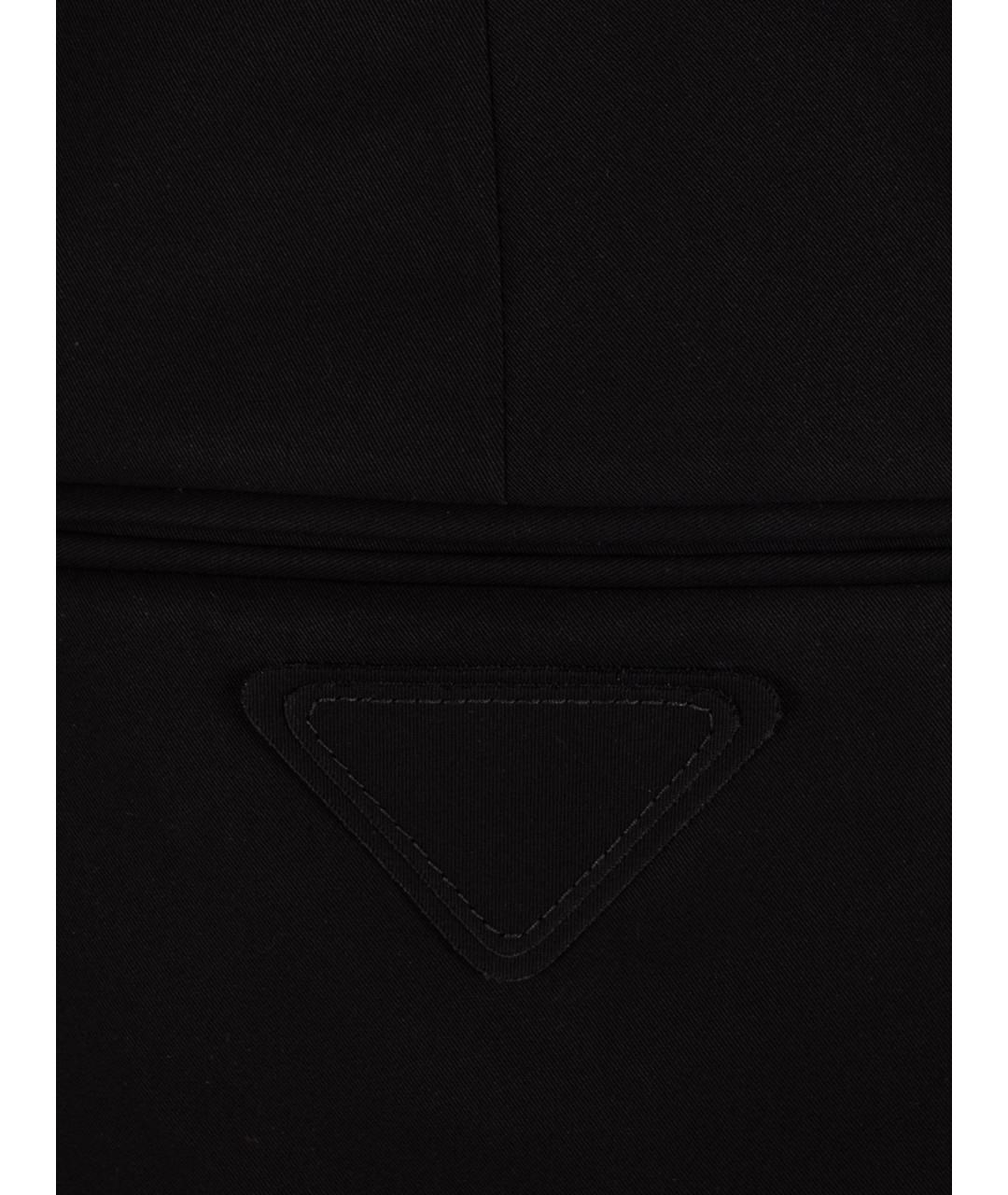PRADA Черные хлопковые шорты, фото 3