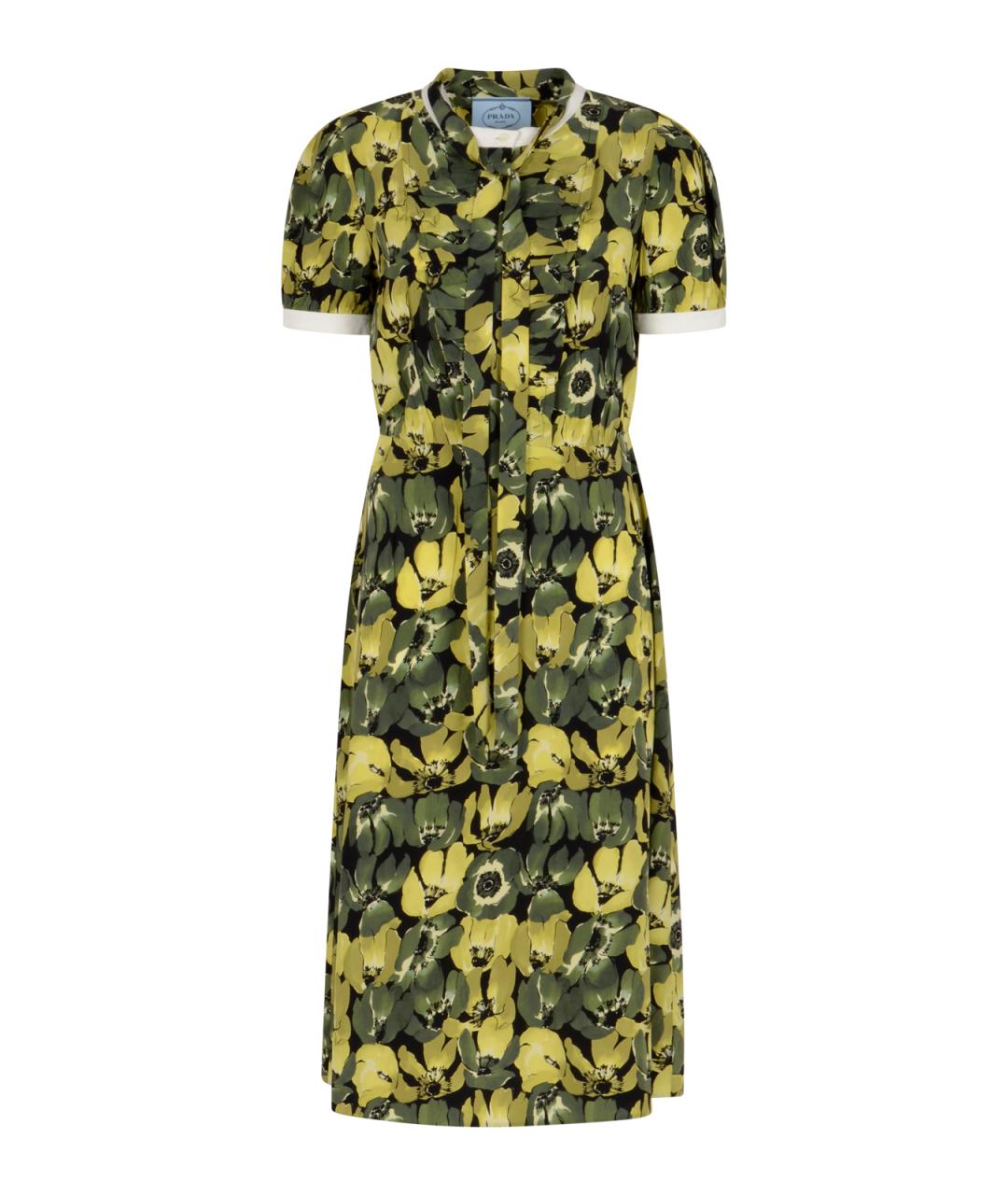 PRADA Мульти повседневное платье, фото 1
