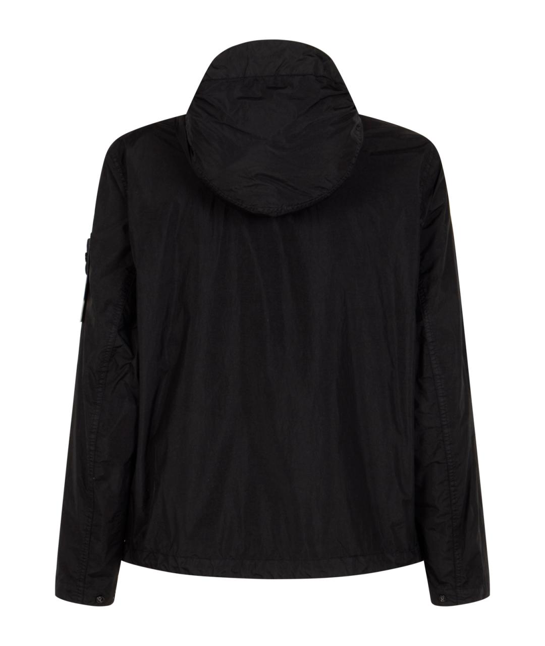 STONE ISLAND Черная полиамидовая куртка, фото 2