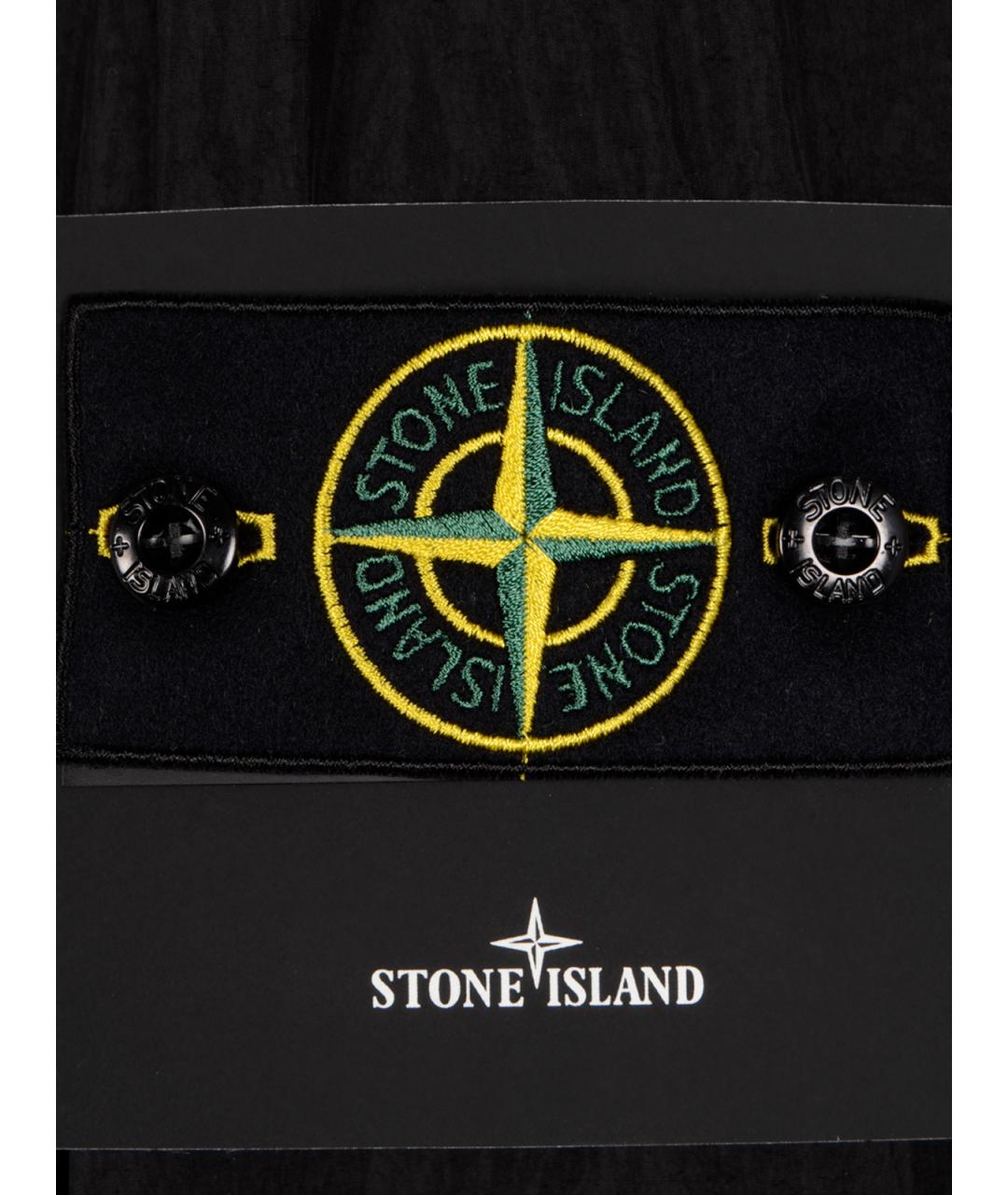 STONE ISLAND Черная полиамидовая куртка, фото 3