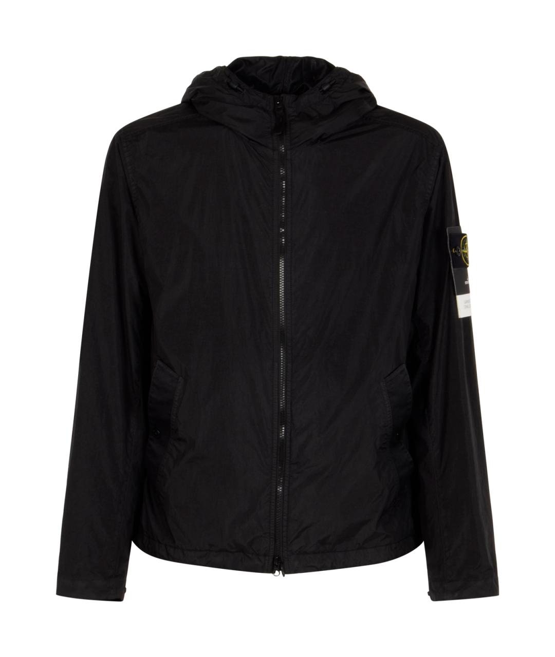 STONE ISLAND Черная полиамидовая куртка, фото 1