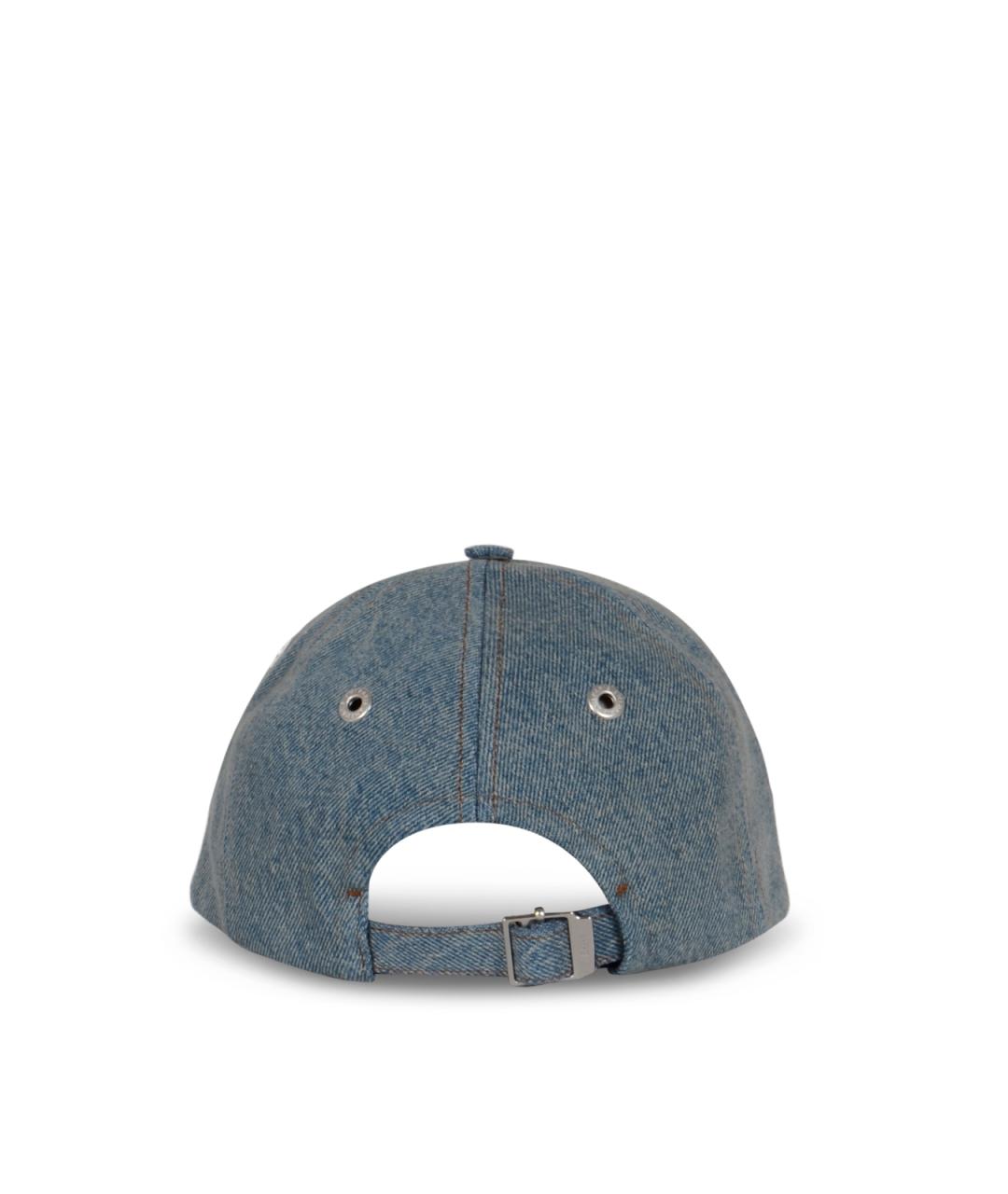 Ami Paris Синяя хлопковая кепка/бейсболка, фото 3