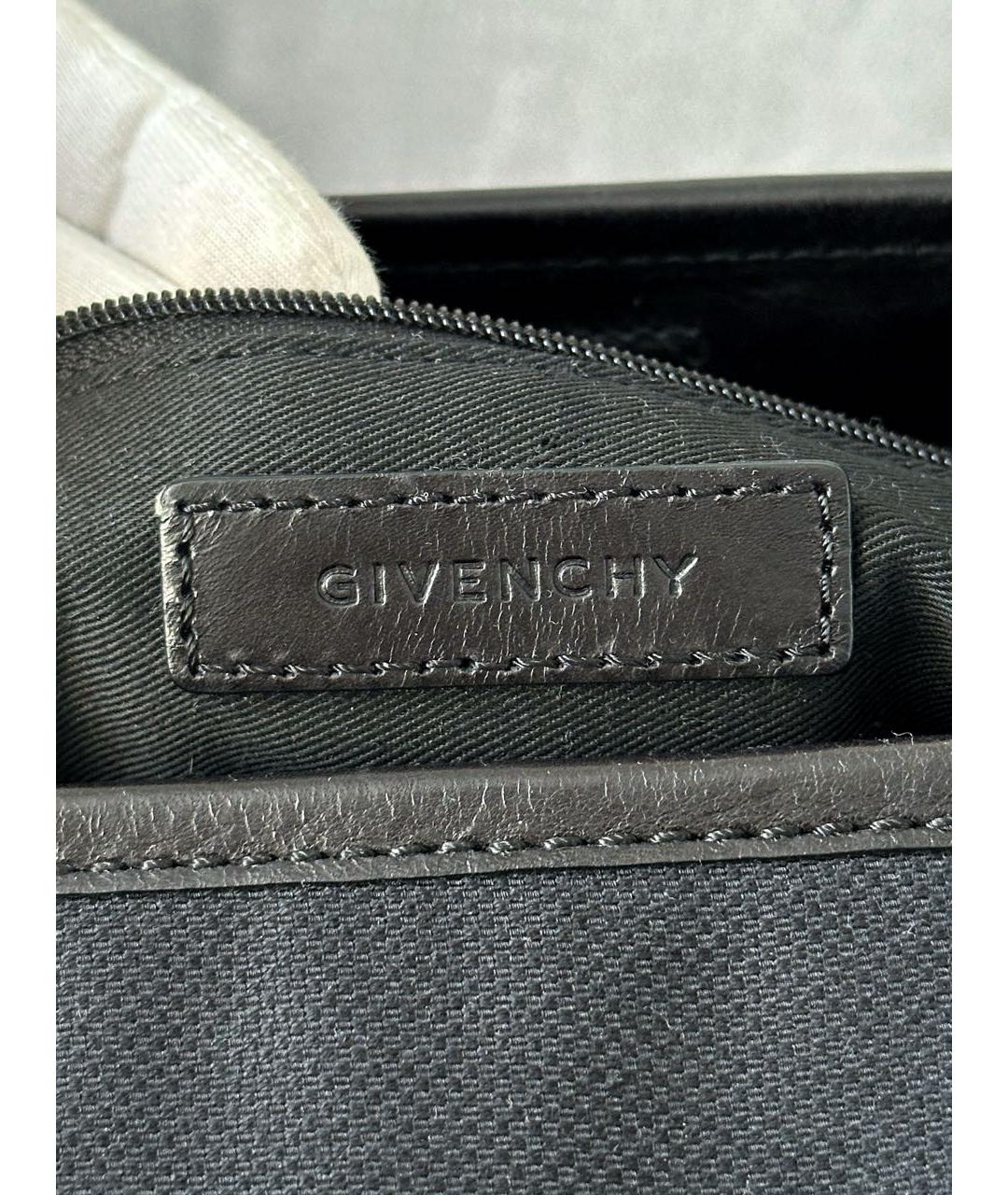 GIVENCHY Черная тканевая сумка тоут, фото 8
