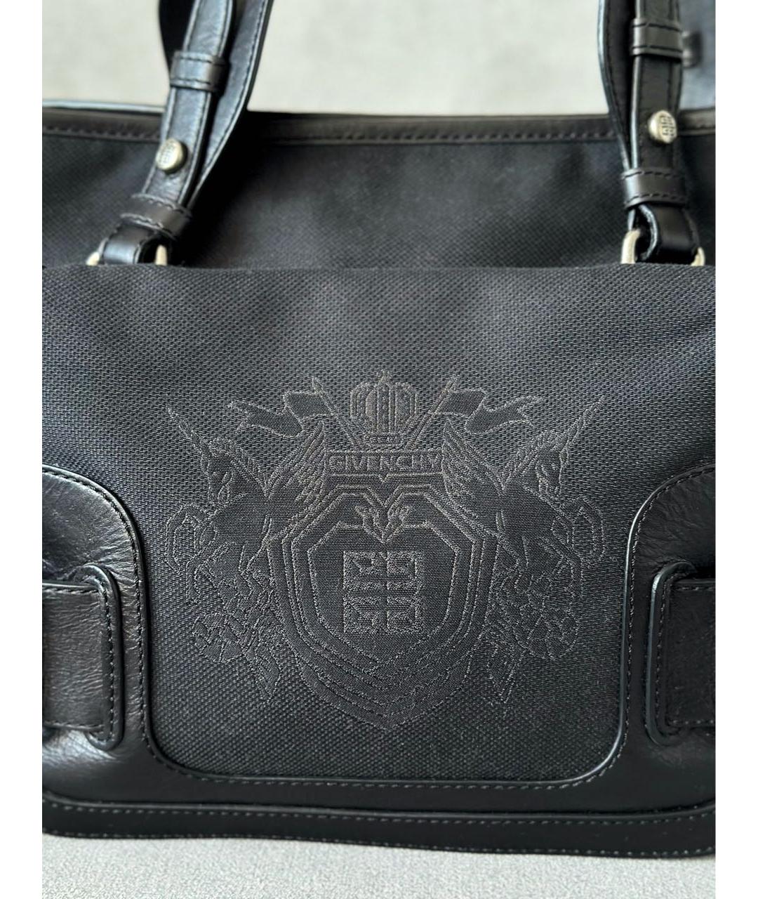 GIVENCHY Черная тканевая сумка тоут, фото 7