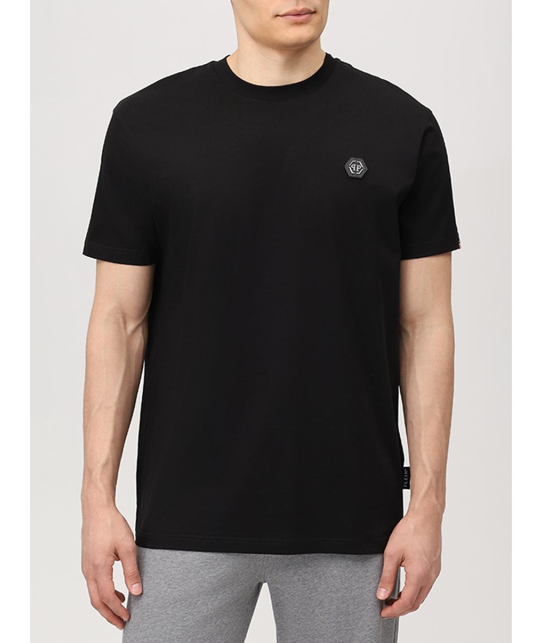 PHILIPP PLEIN Черная хлопковая футболка, фото 4
