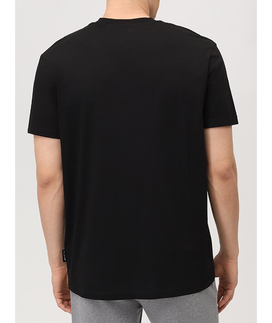 PHILIPP PLEIN Черная хлопковая футболка, фото 3