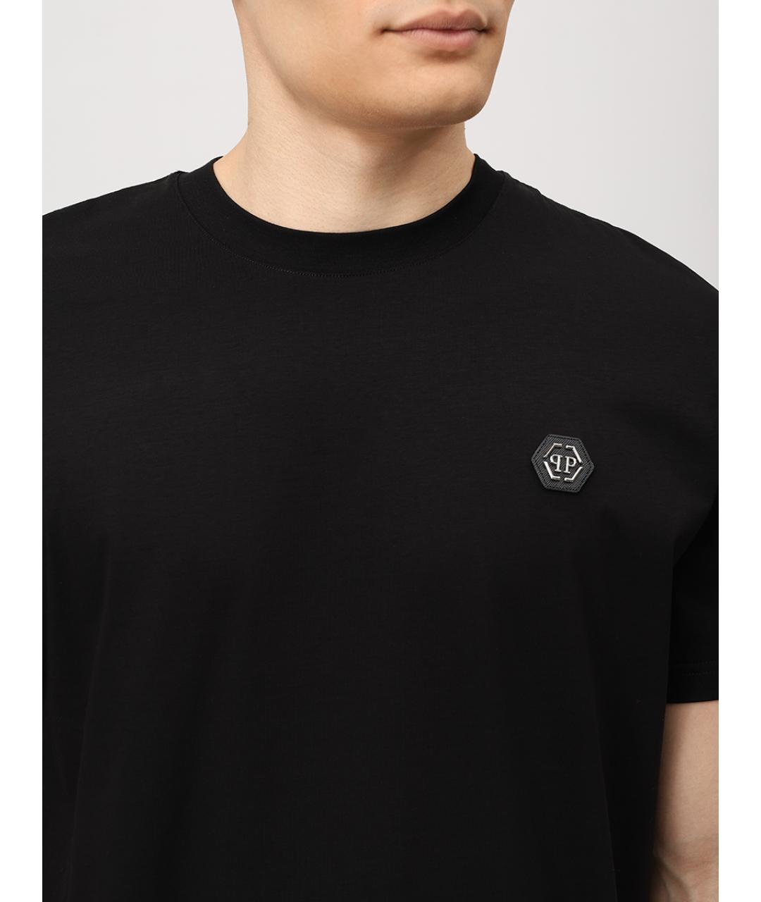 PHILIPP PLEIN Черная хлопковая футболка, фото 5