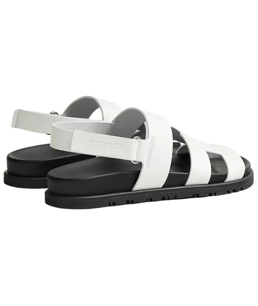 HERMES Белые сандалии, фото 5