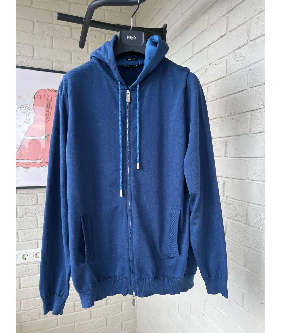 SVEVO Синий хлопковый спортивный костюм, фото 3