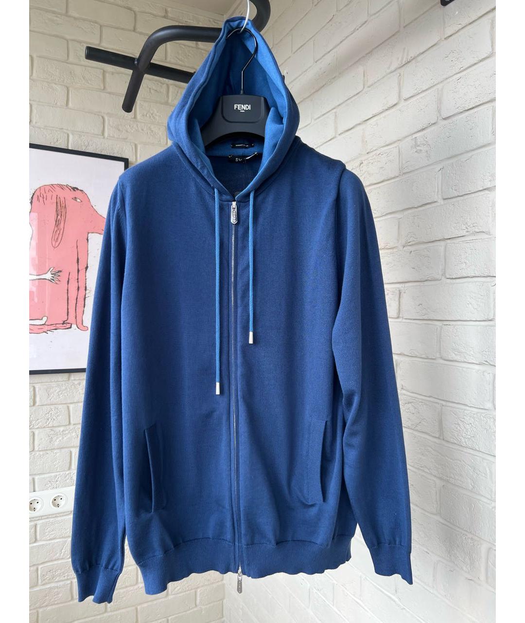 SVEVO Синий хлопковый спортивный костюм, фото 9