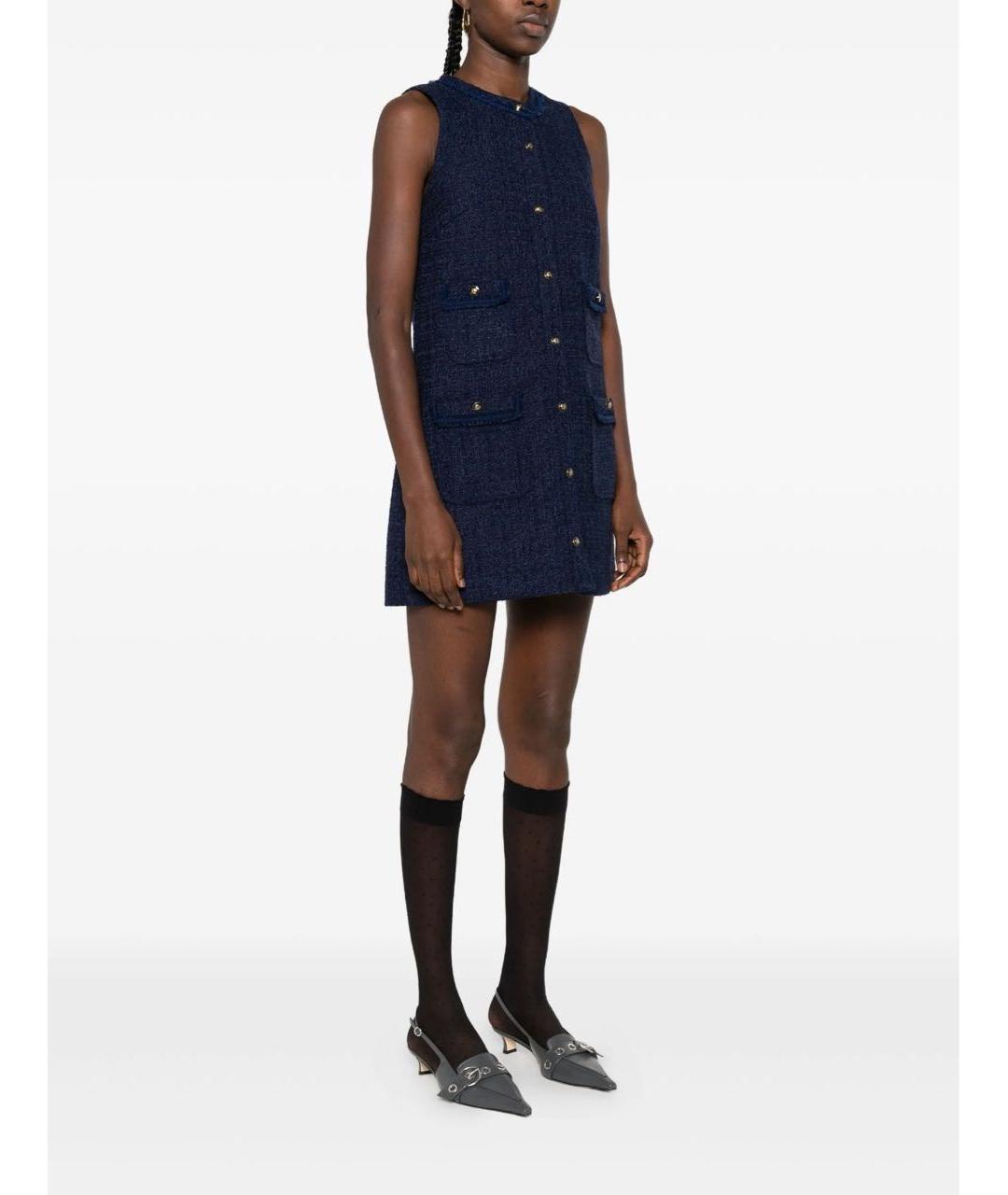 SANDRO Темно-синее платье, фото 2