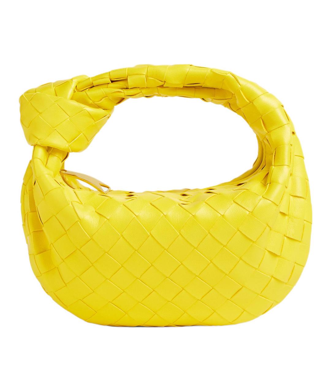 BOTTEGA VENETA Желтая кожаная сумка через плечо, фото 1