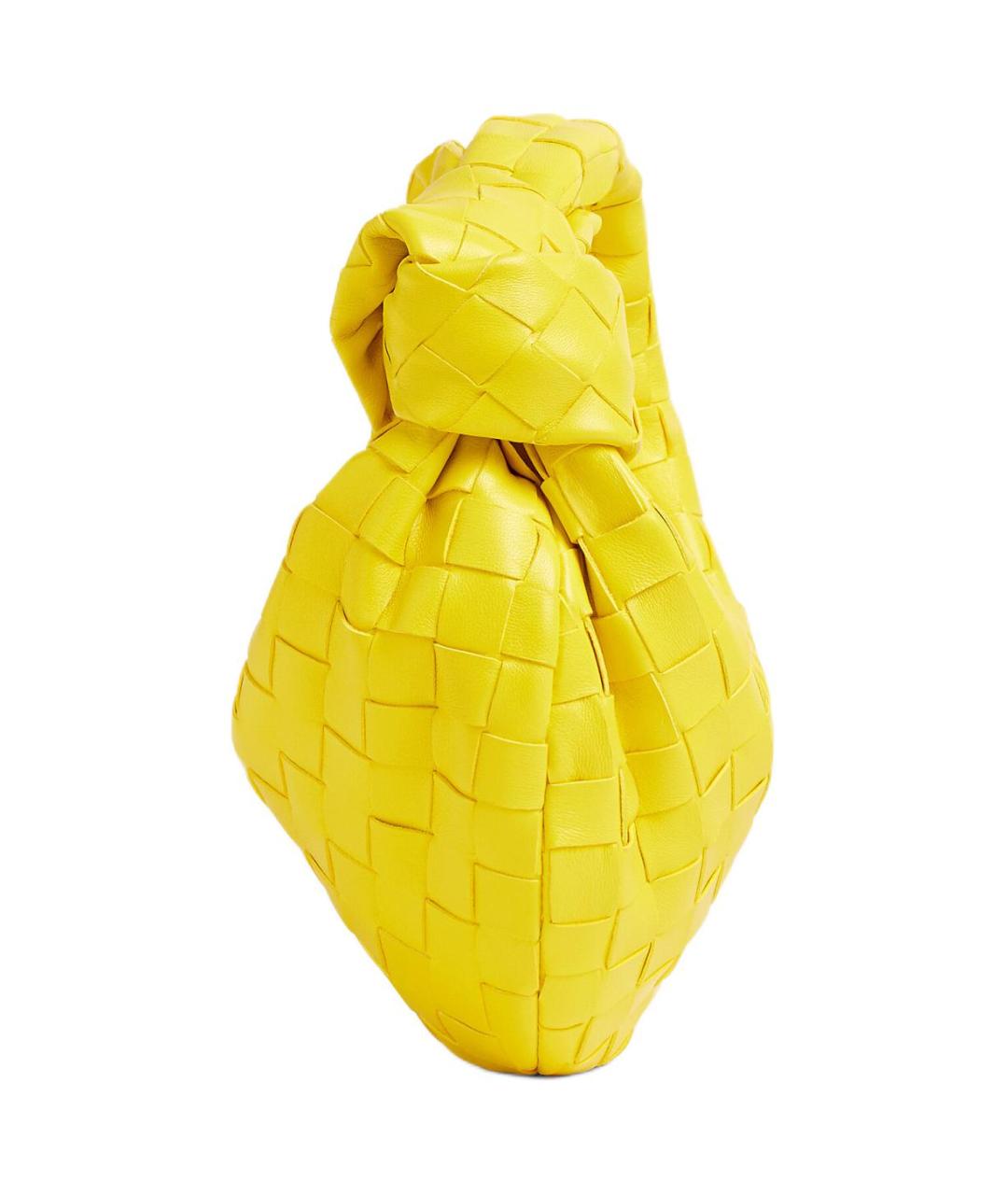 BOTTEGA VENETA Желтая кожаная сумка через плечо, фото 2