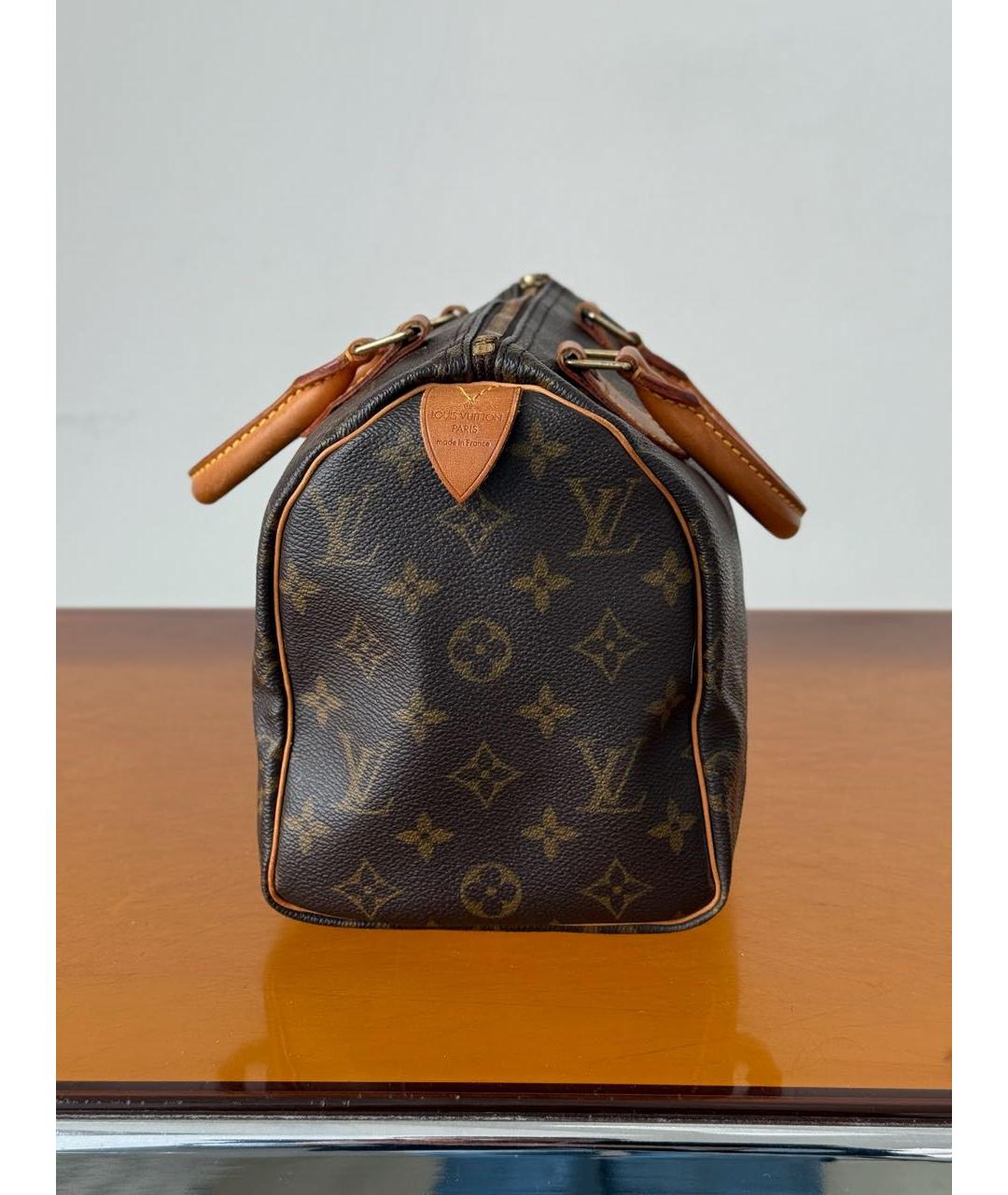 LOUIS VUITTON Коричневая сумка с короткими ручками, фото 4