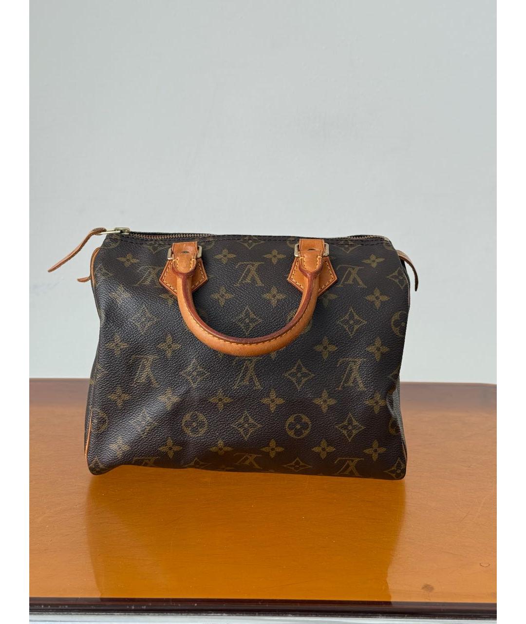 LOUIS VUITTON Коричневая сумка с короткими ручками, фото 2