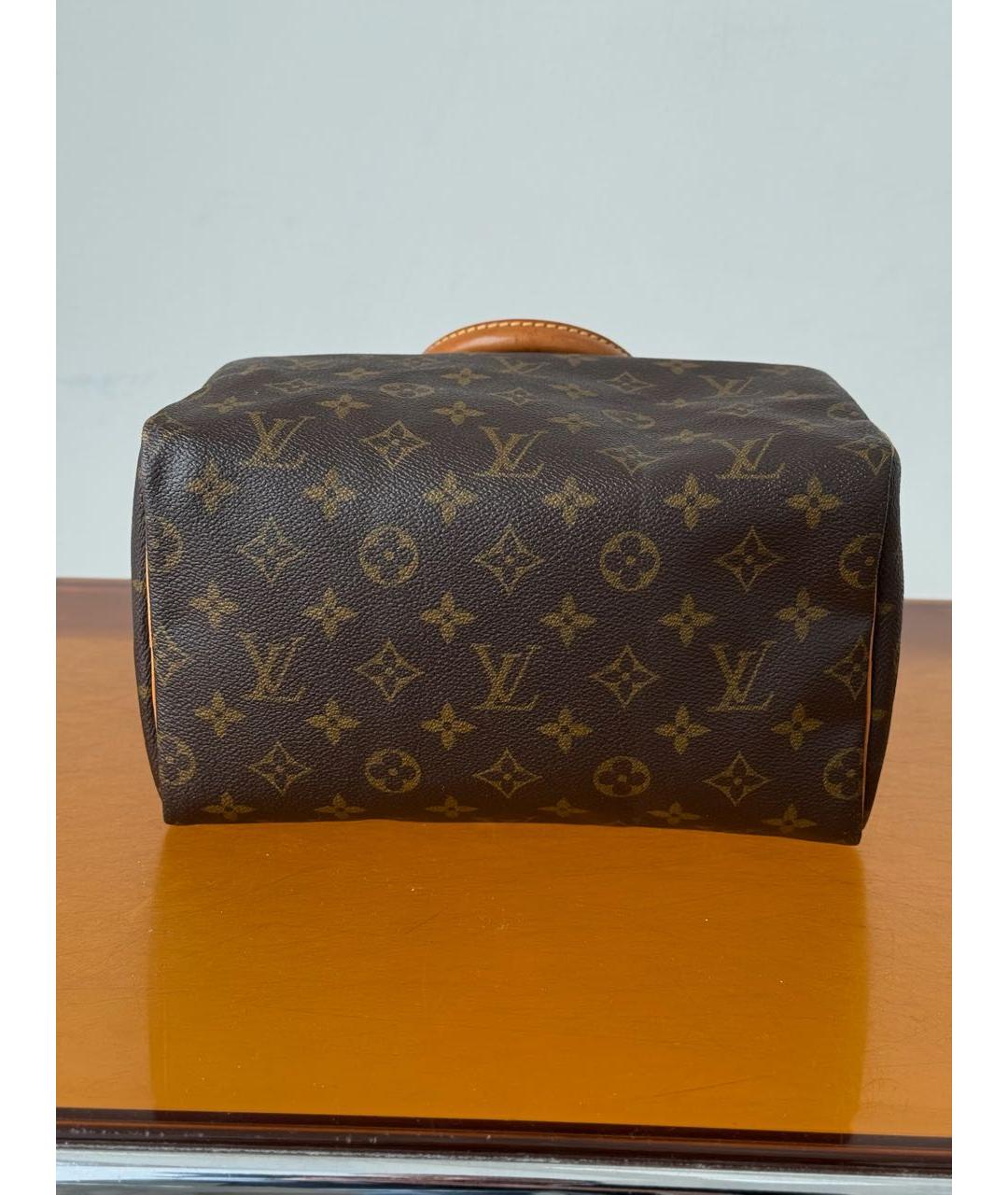 LOUIS VUITTON Коричневая сумка с короткими ручками, фото 5