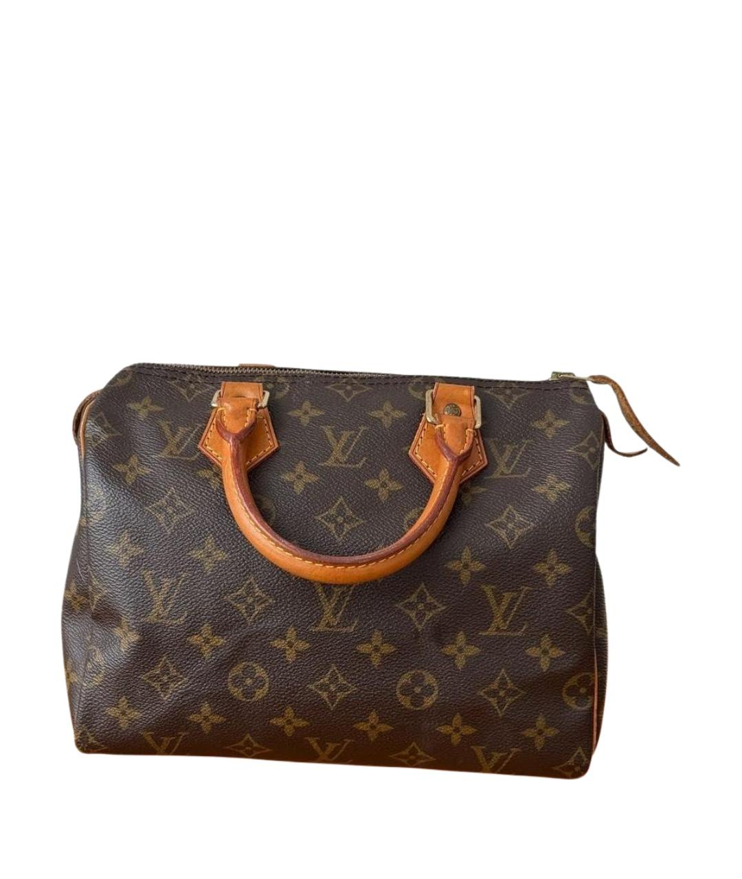 LOUIS VUITTON Коричневая сумка с короткими ручками, фото 1