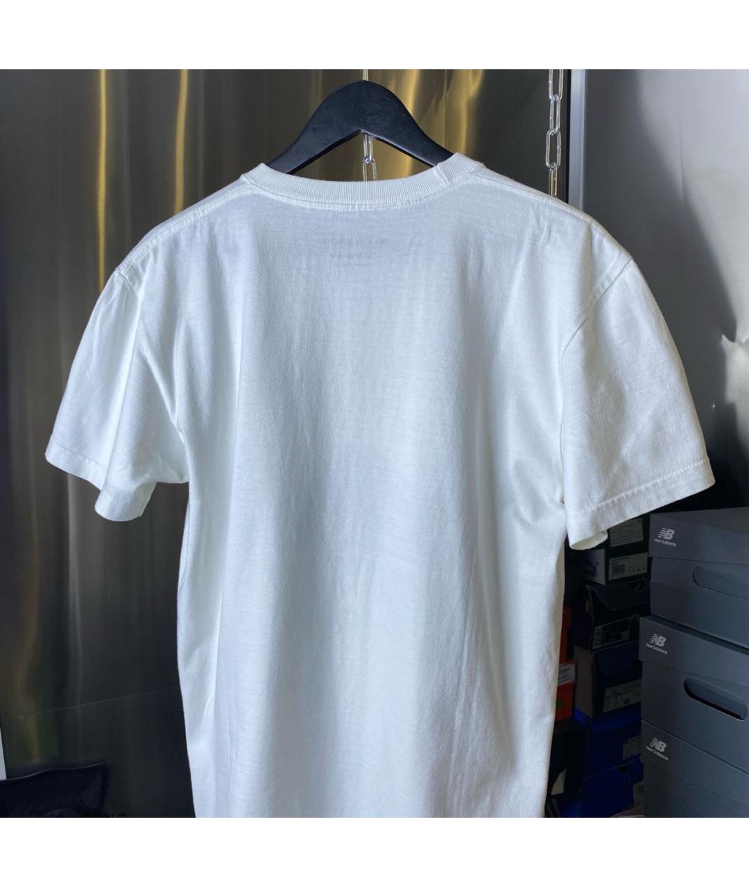 AND WANDER Белая хлопковая футболка, фото 3