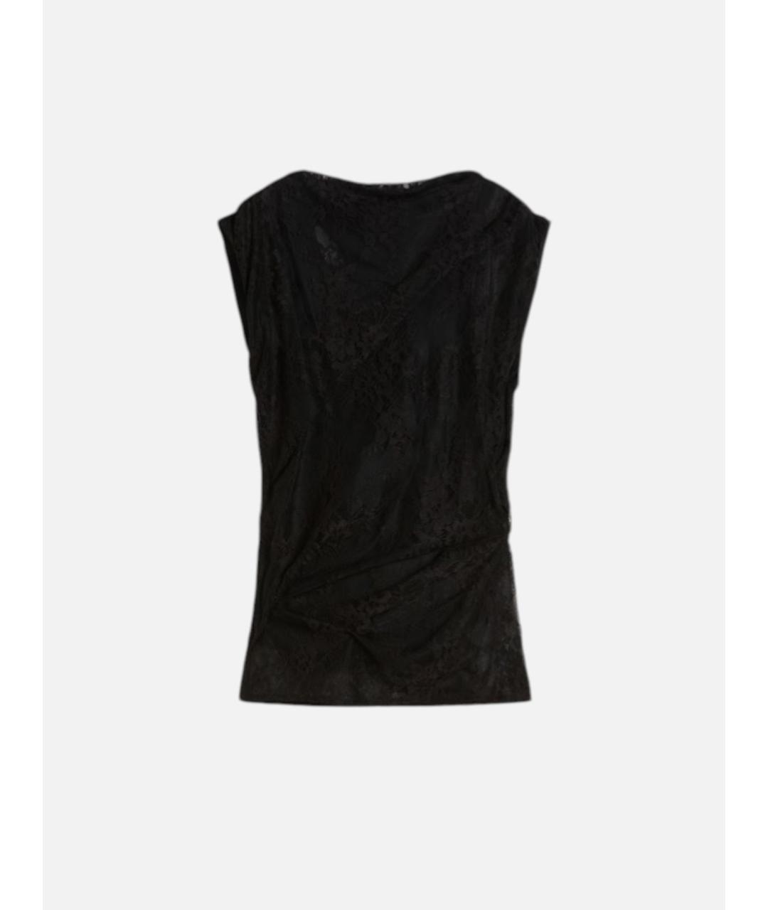 SPORTMAX Черная майка, фото 6