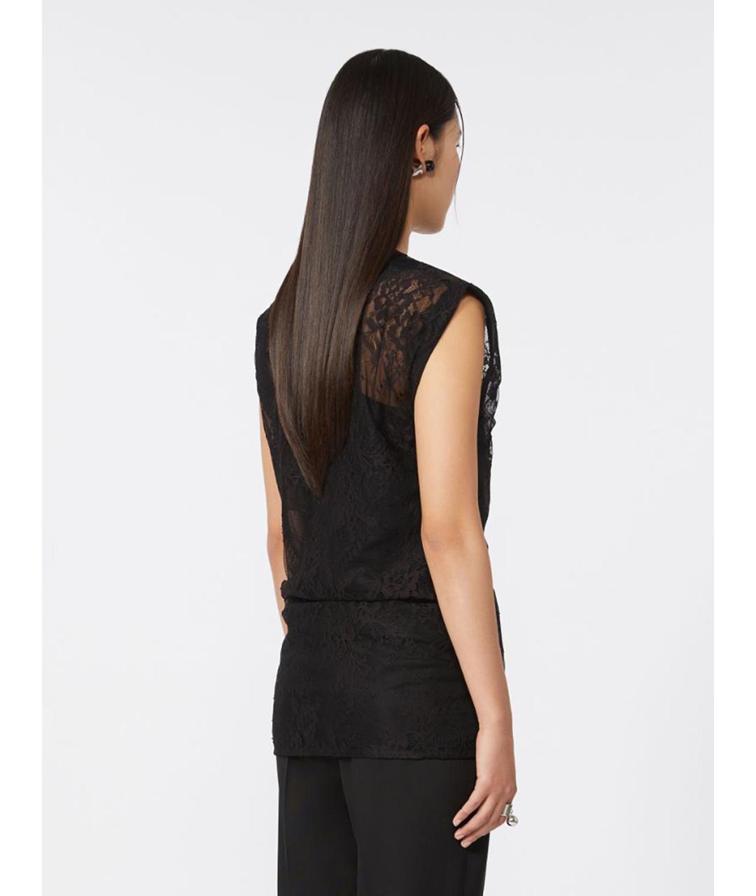 SPORTMAX Черная майка, фото 4