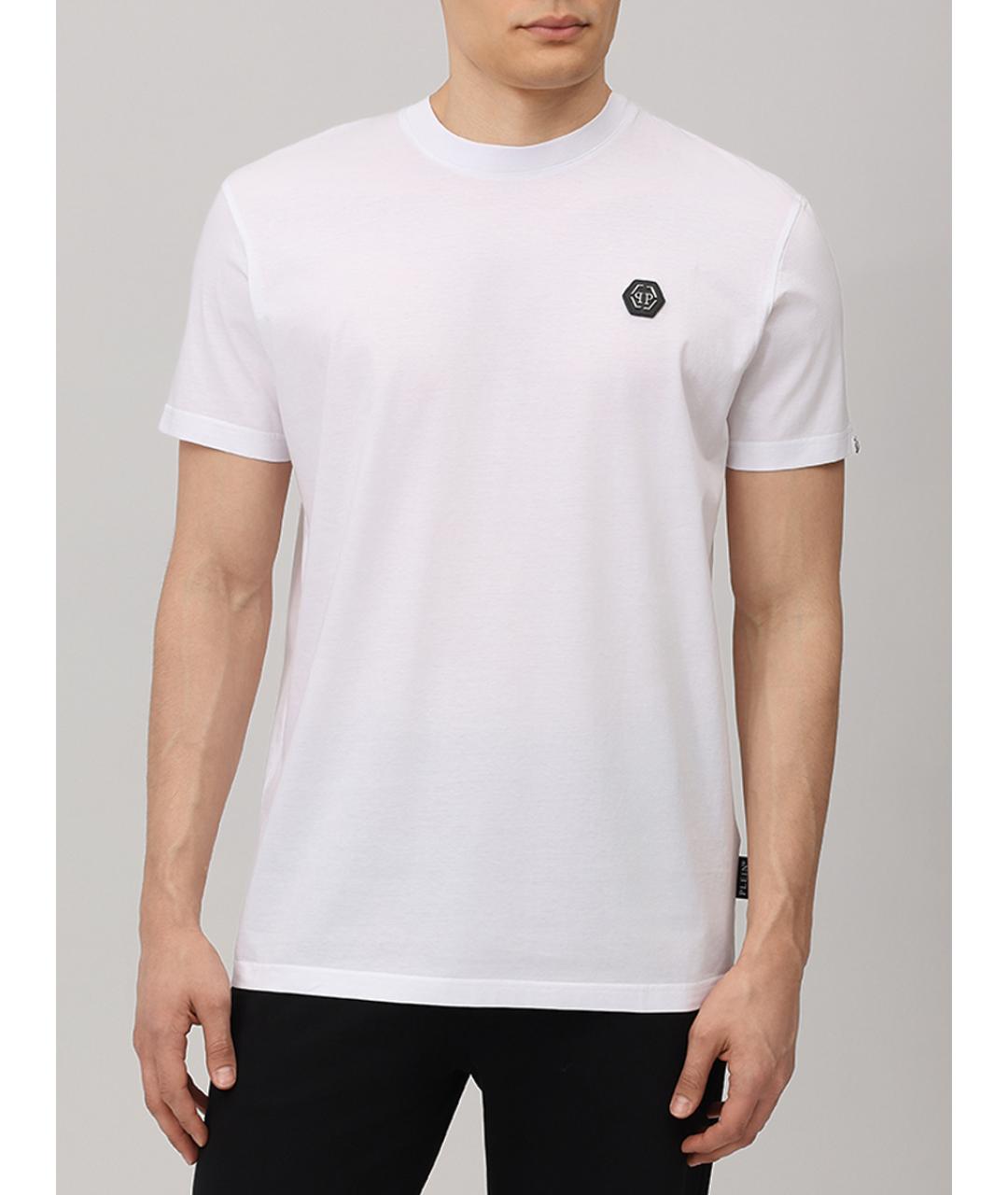 PHILIPP PLEIN Белая хлопковая футболка, фото 4