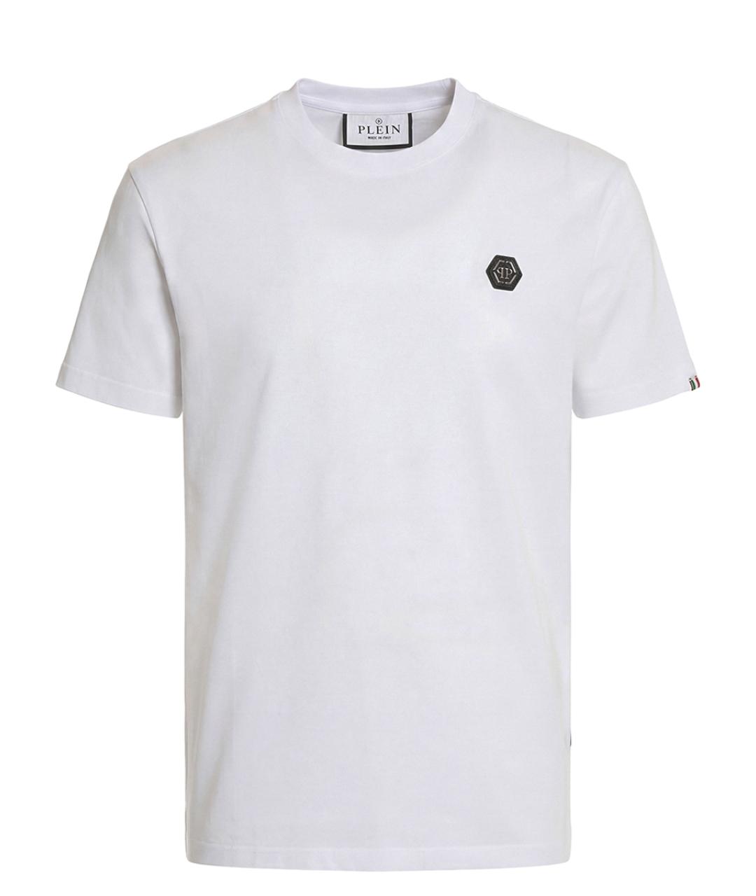 PHILIPP PLEIN Белая хлопковая футболка, фото 1