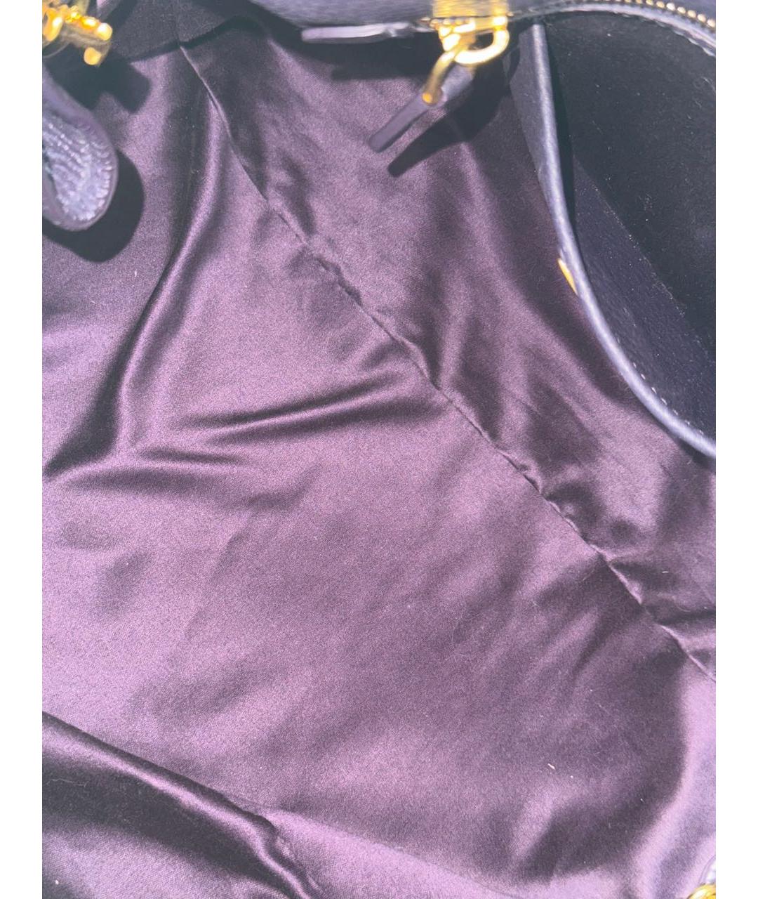 MIU MIU Фиолетовая кожаная сумка тоут, фото 7