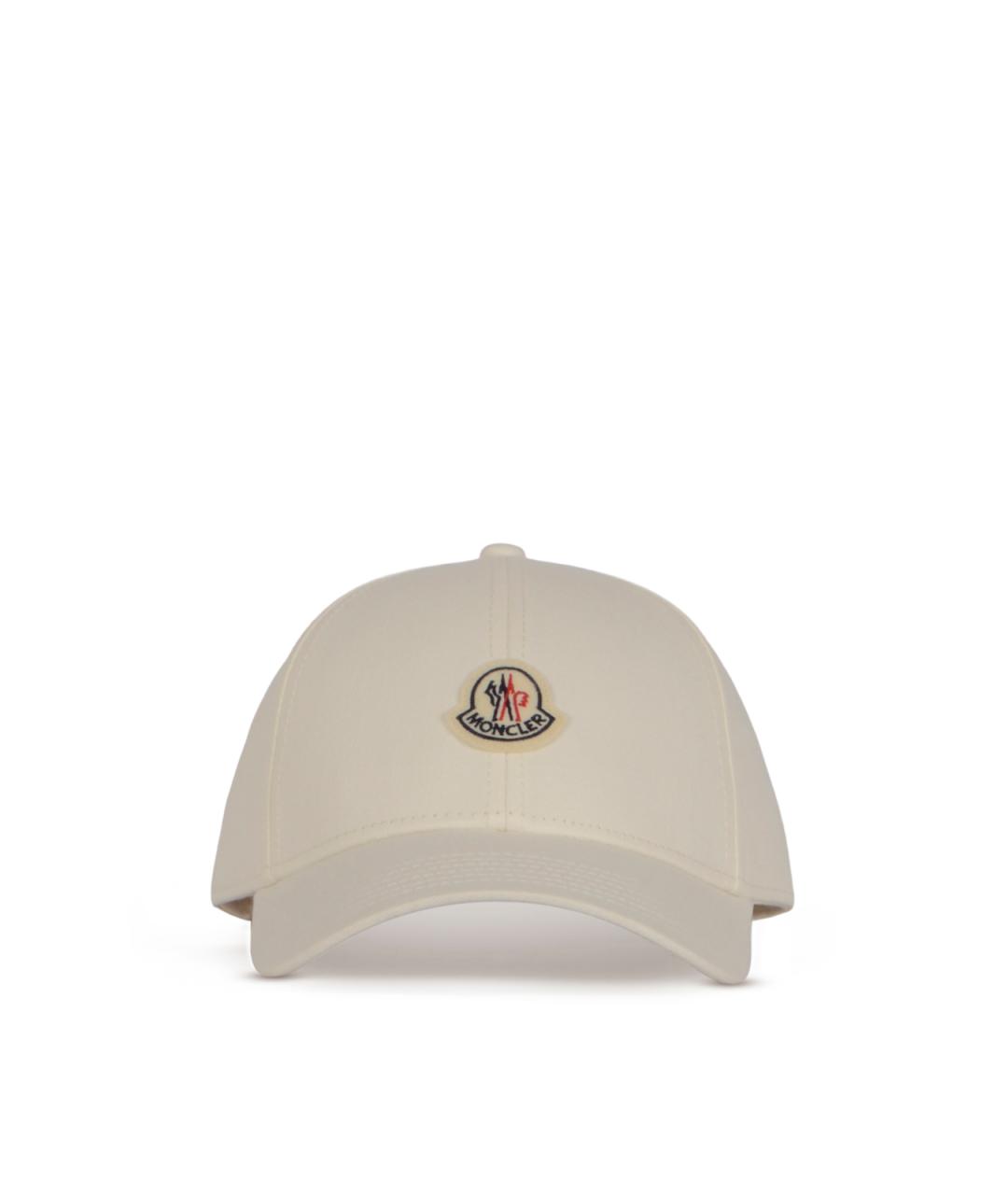 MONCLER Белая хлопковая кепка/бейсболка, фото 1
